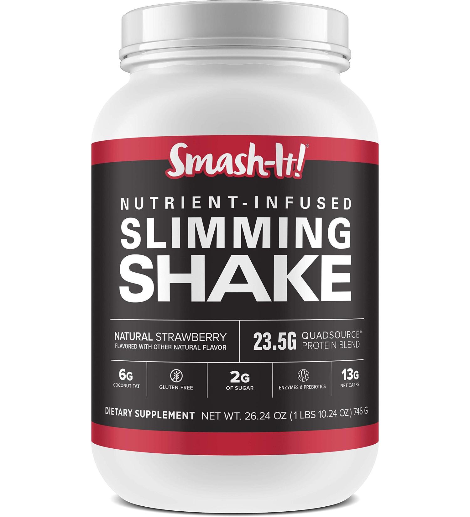 Primal Labs Smash-It Nutrient Infused Low Carb Protein Powder to Help Trim Down Keto Meal Replacement Shake Powder Gluten-Free Whey Protein Powder Delicious Strawberry Flavor 761 Grams Strawberry 1.72 Pound (Pack of 1) - Buy Online on GoSupps.com