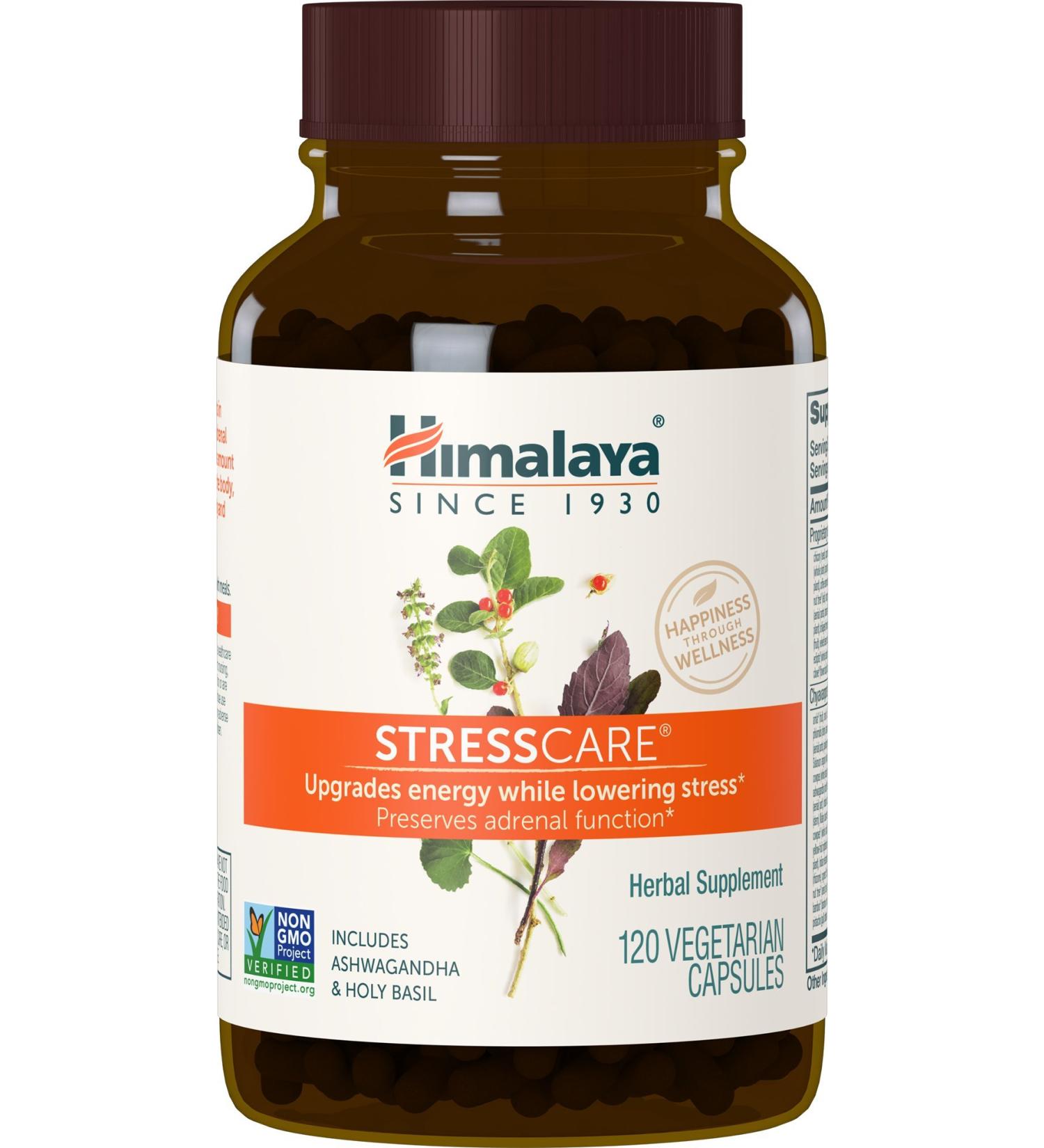 Himalaya StressCare 240 Veg Capsules - Natural Stress Relief & Calm - Buy Online on GoSupps.com