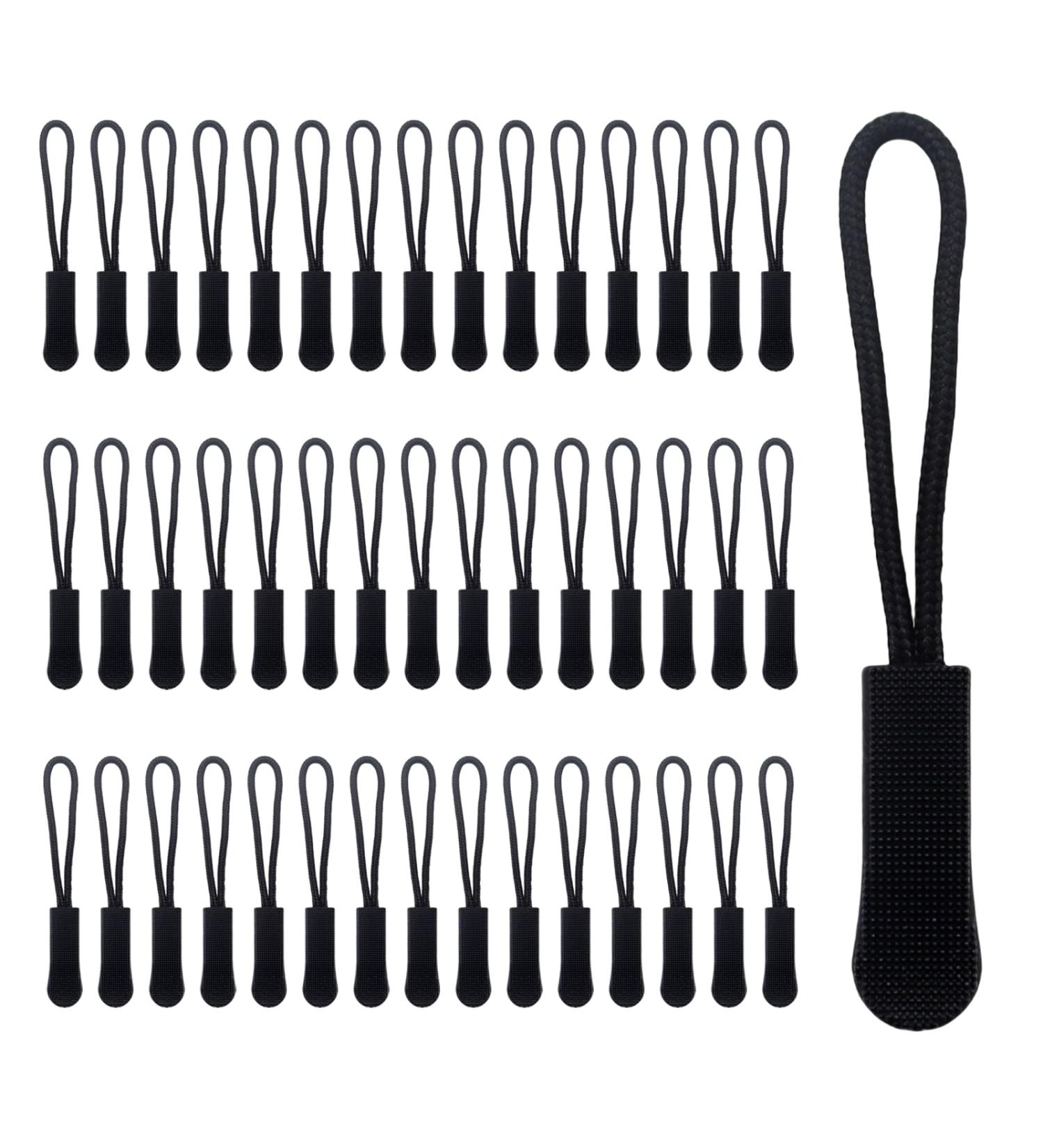 50 Zip Pendant Zipper Pulls - Replacement Extensions for Jackets Backpacks Travel Cases & More | International Shipping - Buy Online on GoSupps.com