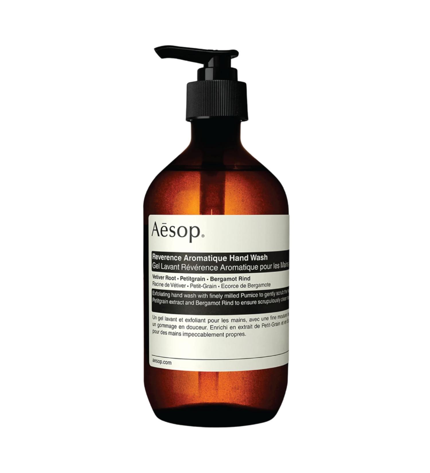 Aesop Reverence Aromatique Hand Wash - Exfoliating Cleanser with Botanical Extracts & Pumice | 16.9 oz - Buy Internationally - Buy Online on GoSupps.com