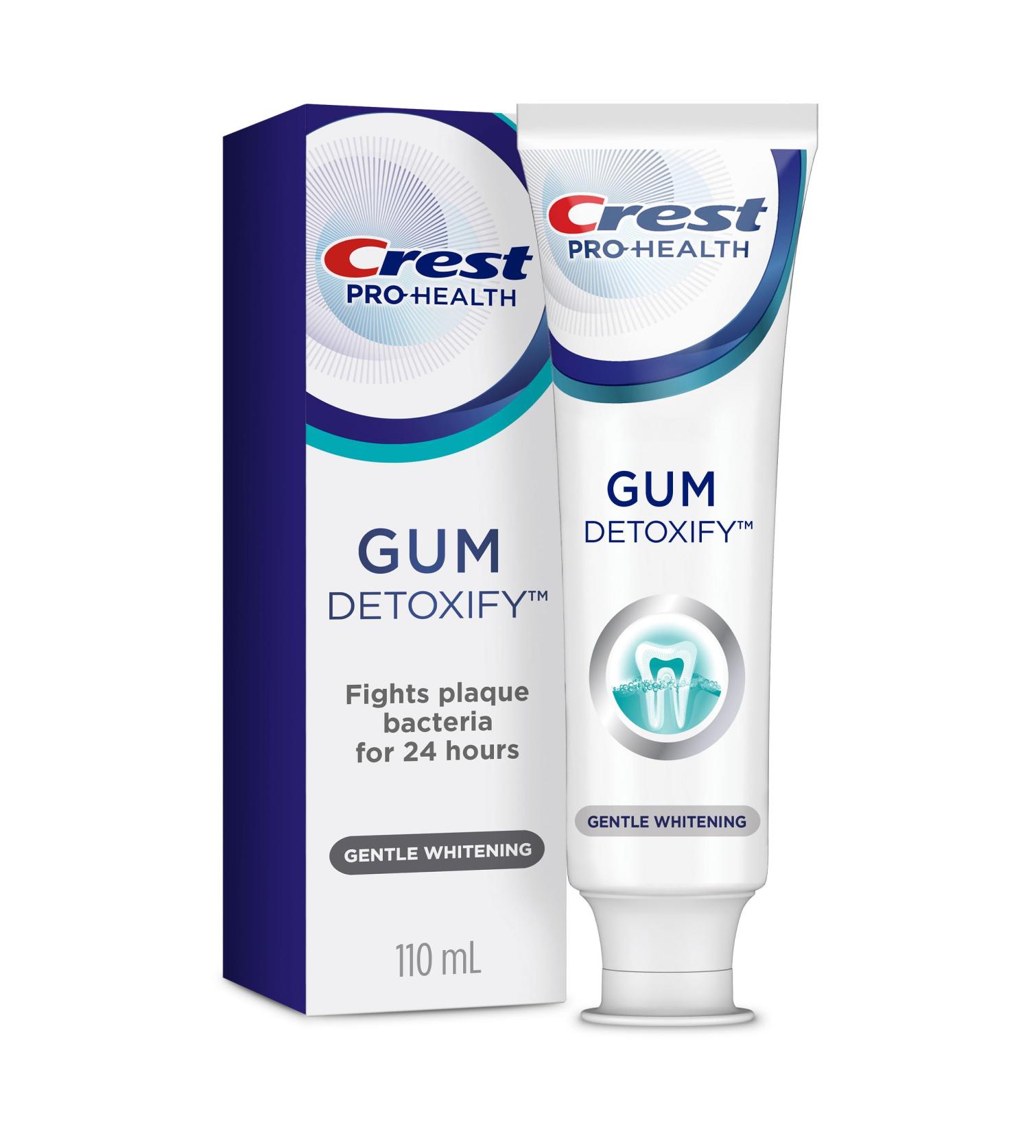 Crest Pro-Health Gum Detoxify Gentle Whitening Fluoride Toothpaste for Anticavity and Antigingivitis (110 mL) - Buy Online on GoSupps.com