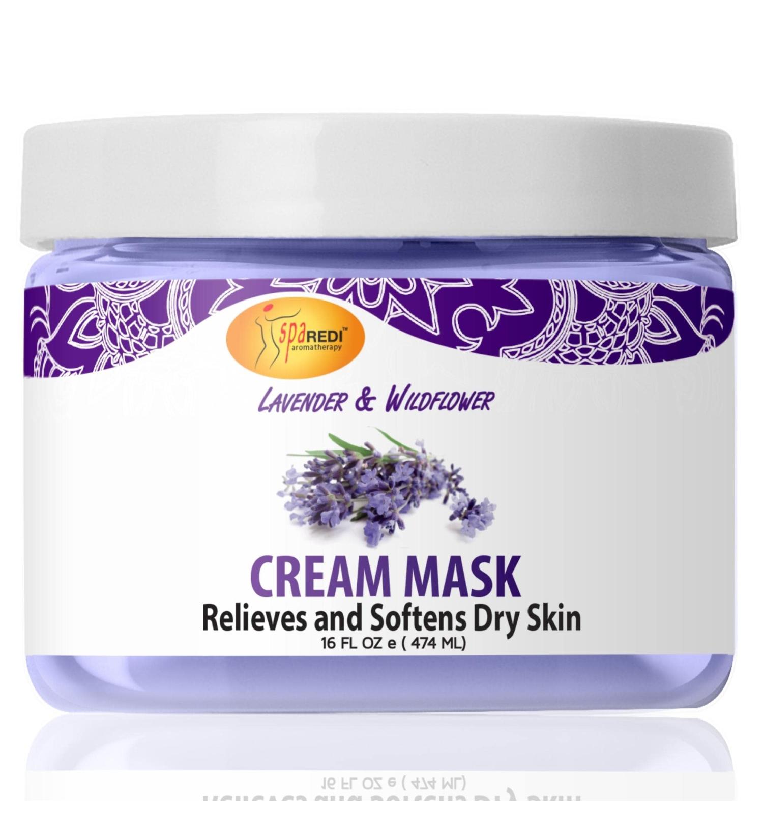 SPA REDI Lavender & Wildflower Body Foot Cream Mask 16 Oz - Hydrating Pedicure Massage with Hyaluronic Acid & Amino Acids - Panthenol Infused for Fresh Skin - 16 Fl Oz - Buy Online on GoSupps.com