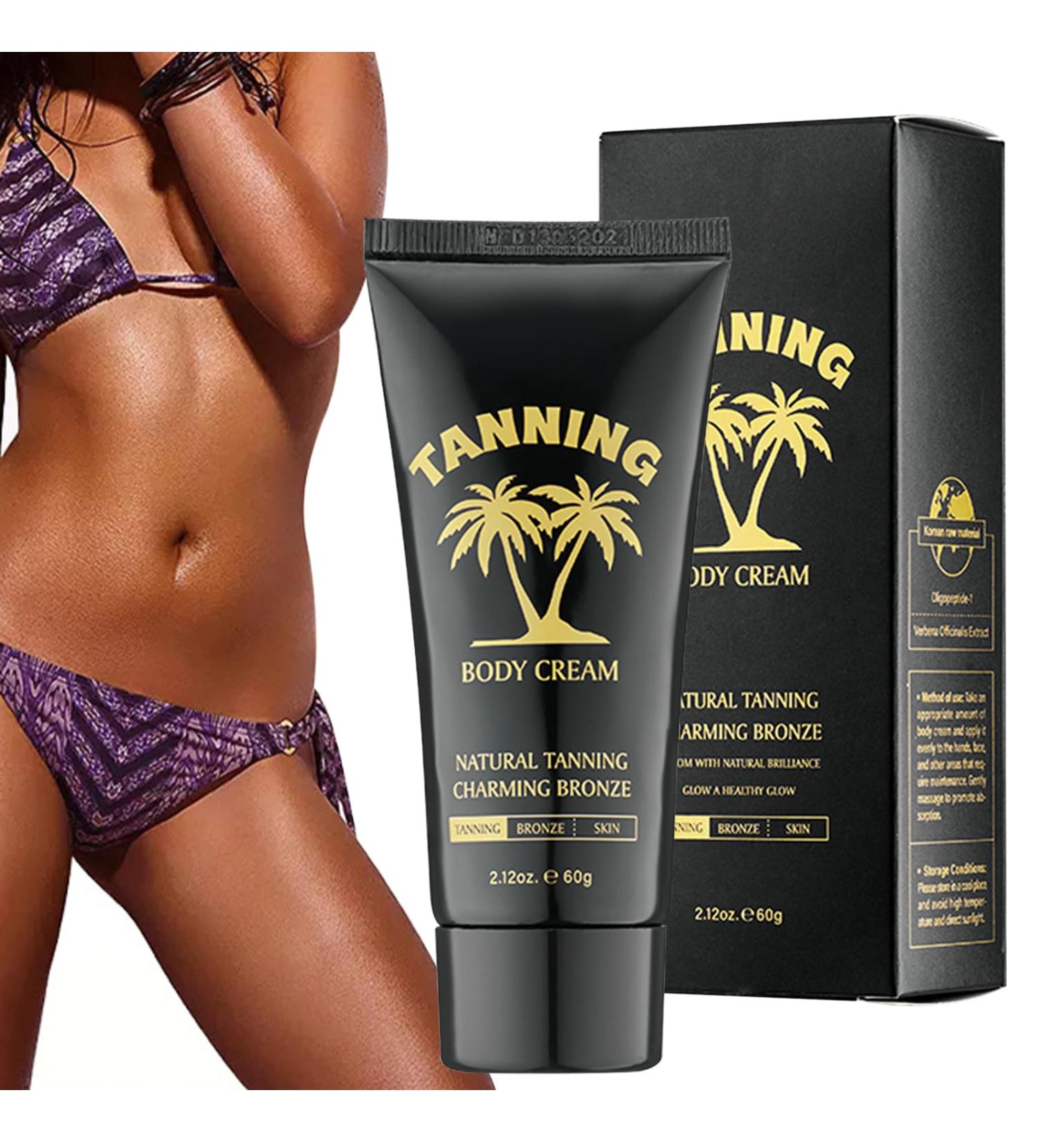 60 ml Tanning Accelerator Bronzing Cream Achieve a Natural Tan Skin Tan Accelerator Cream Suitable for Face and Body Long-Lasting Dark Self-Tanning Face and Body - Buy Online on GoSupps.com
