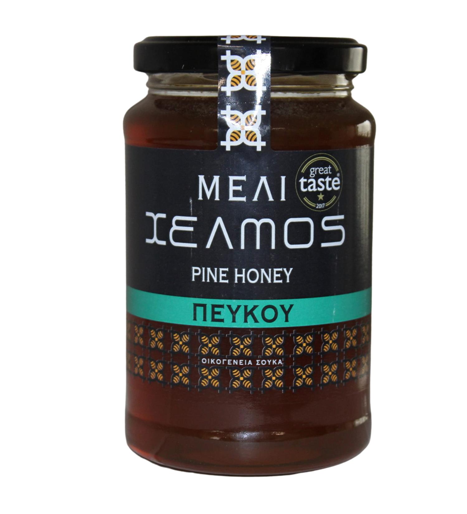 Buy Helmos Greek Pine Honey 480g - Pure Organic & International Shipping Available - Buy Online on GoSupps.com