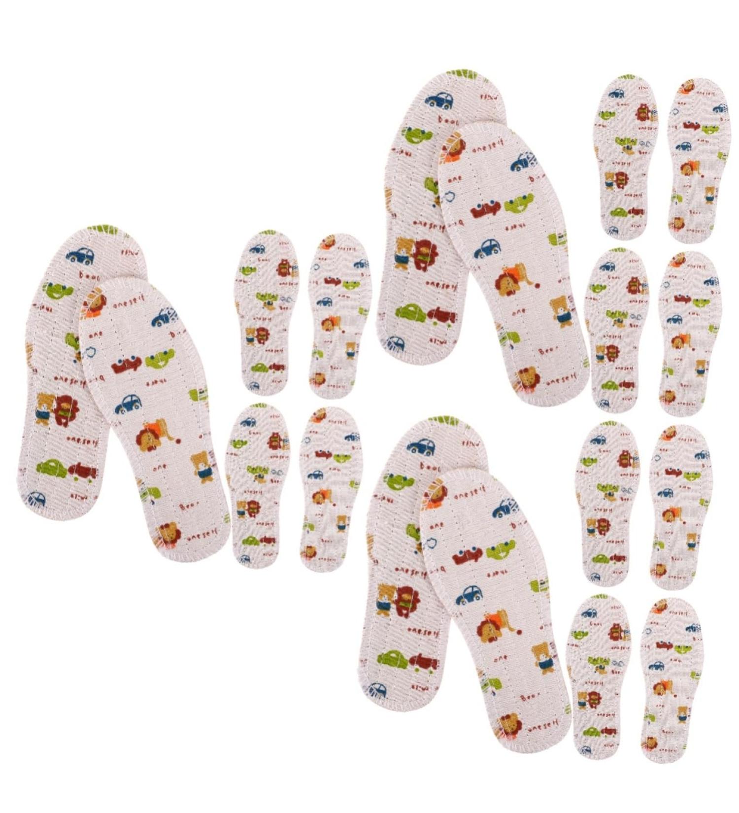 9 Pairs Kids Insoles - Cushioned Shoe Inserts for Comfort | Replacement Insoles for Sneakers & Shoes - 15.20x5.80x0.40cm - Buy Online on GoSupps.com