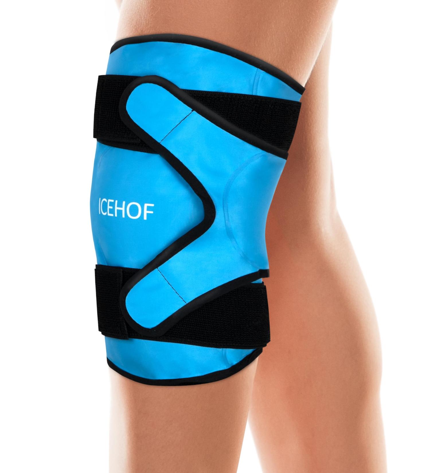 Icehof Knee Cooling Cuff | Universal Cool Pad for Knee Pain Relief | Large Cooling Strap & Package for Maximum Comfort - Buy Online on GoSupps.com