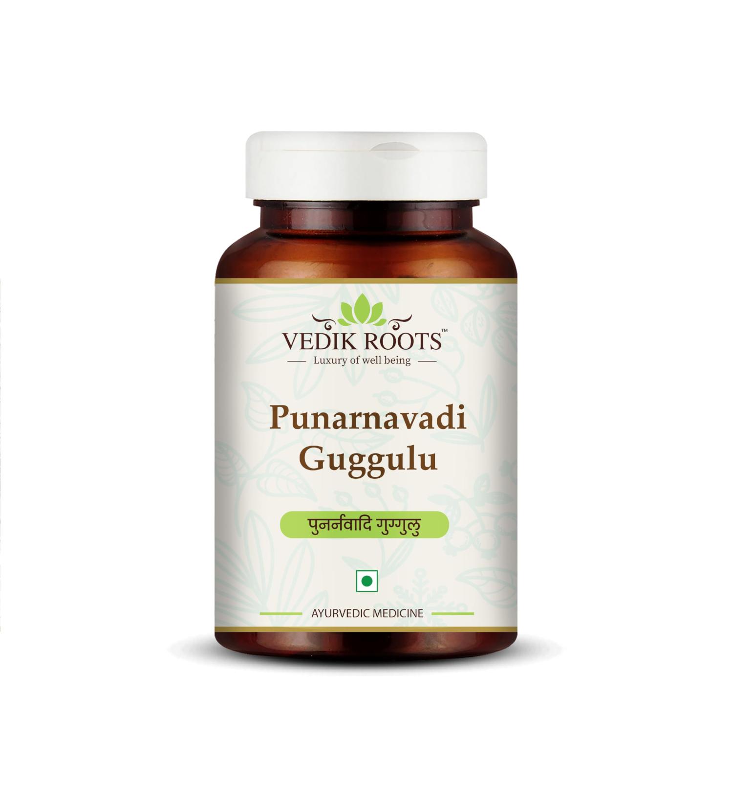 Punarnavadi Guggulu - Natural Diuretic | Ayurvedic Supplement for Healthy Liver & Kidney | Reduce Swelling | 60 Tablets Available for International Shipping - Buy Online on GoSupps.com