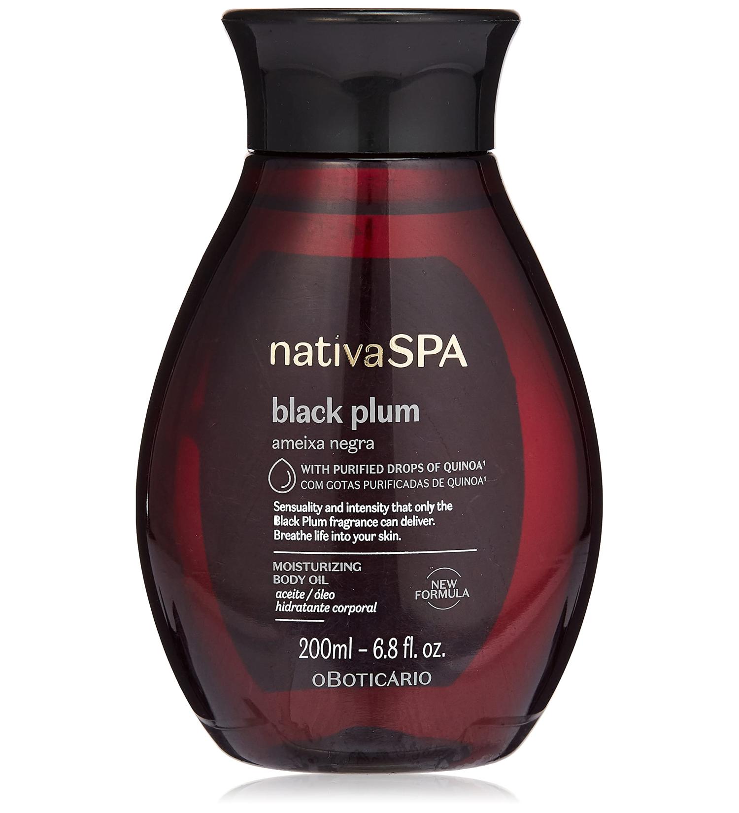 Oleo Hidratante Corporal Nativa Spa (Ameixa Negra) 200 Ml - O Boticario - Nativa Spa (Black Plum) Body Moisturizing Oil 6.7 Fl Oz