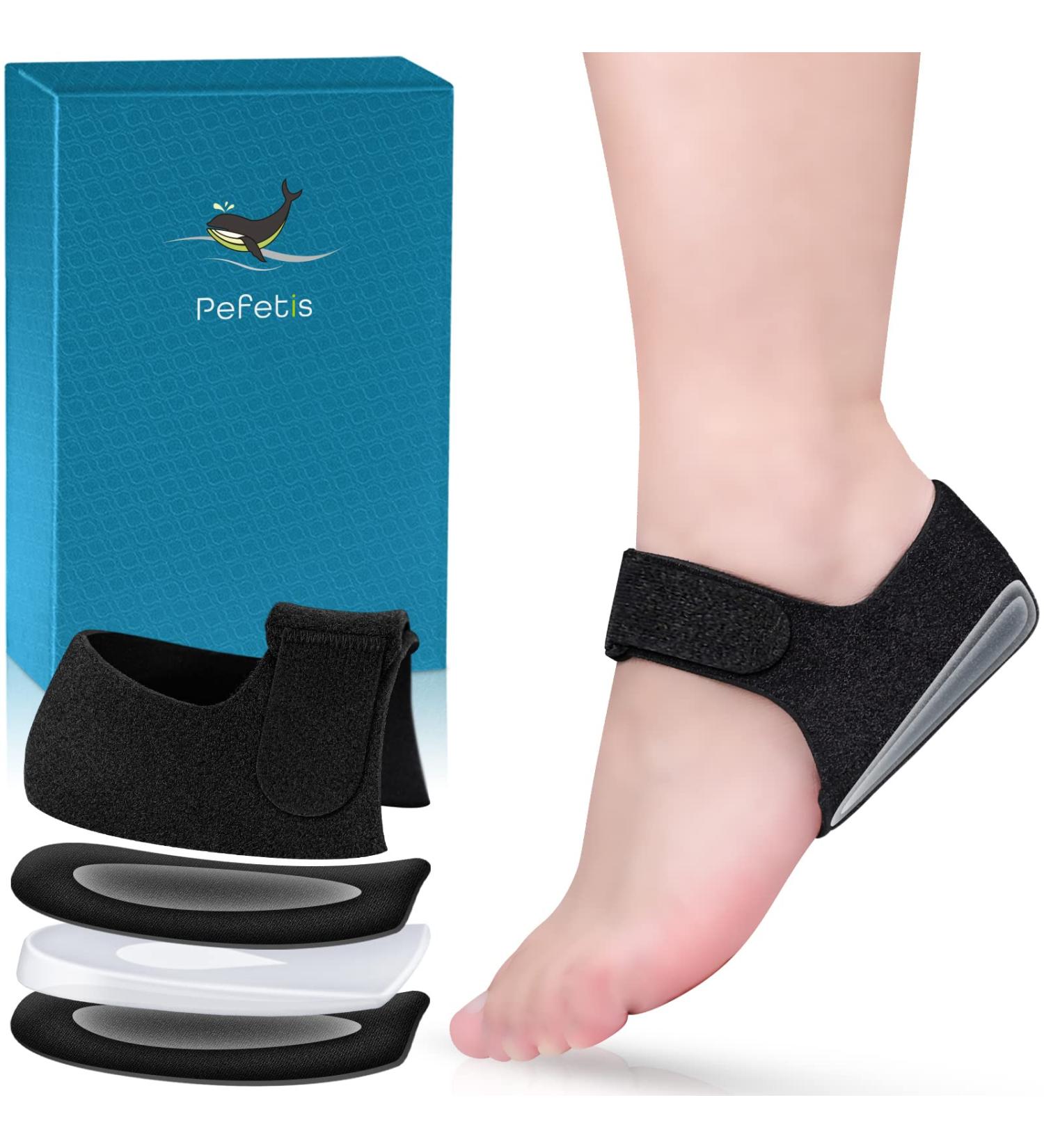 Perfectis Gel Heel Cups for Plantar Fasciitis & Achilles Tendinitis - Black (M 6-10 / W 6-11) - Buy Online on GoSupps.com