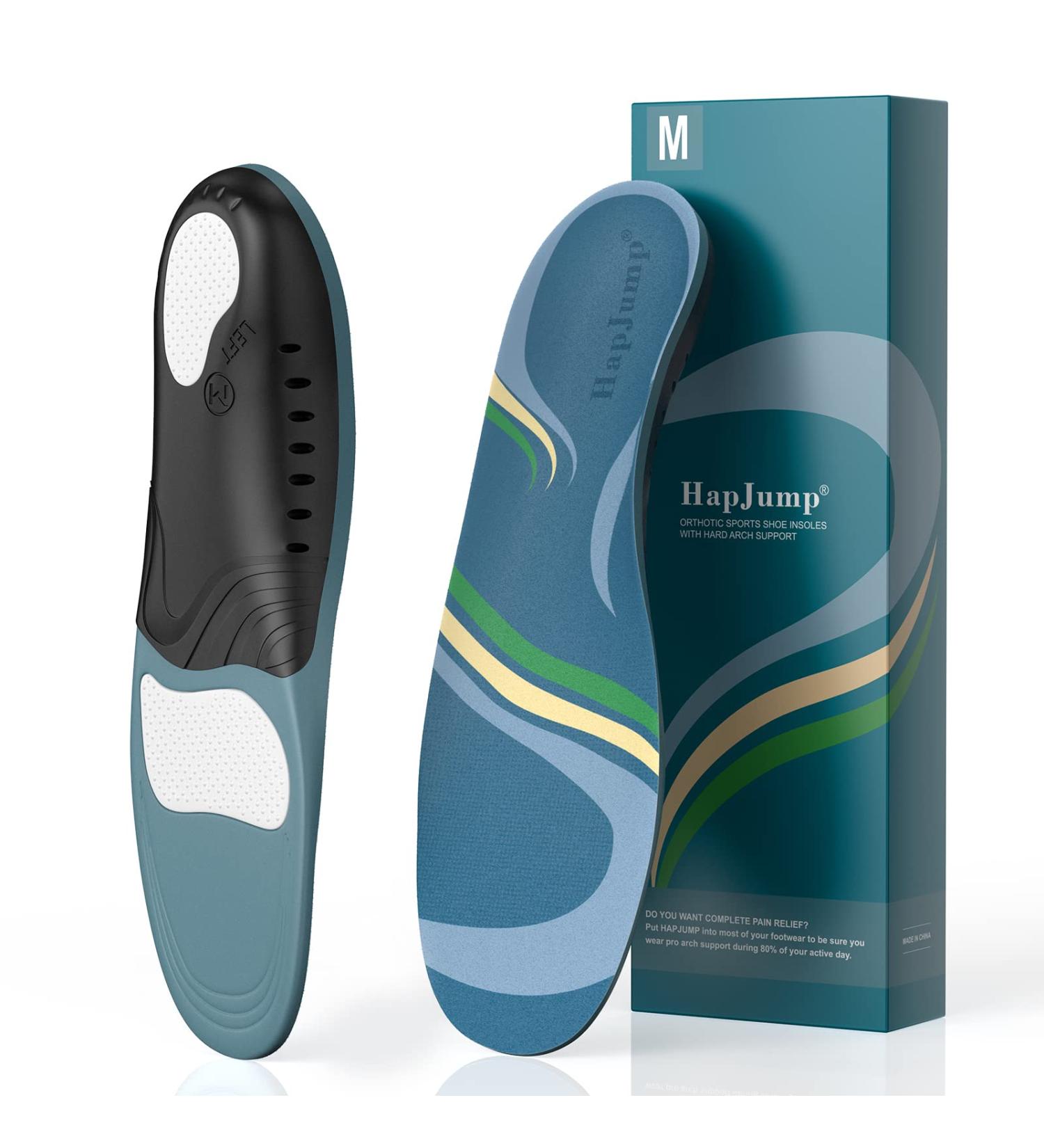 Plantar Fasciitis Pain Relief Insoles for Men and Women - Turquoise | Arch Support & Motion Control Inserts for Work Boots - M M Size 9-10.5 / Women 10-11.5 - Buy Online on GoSupps.com