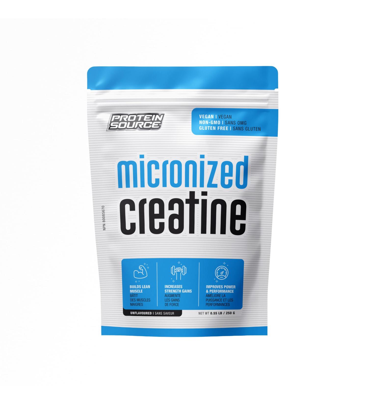 Protein Source Creatine Monohydrate Powder | Micronized 250 G - Increase Strength - Reduce Fatigue - Lean Muscle Building - 100% Pure Creatine - Better Absorption - Supports Muscle Growth - Unflavored - 50 Servings