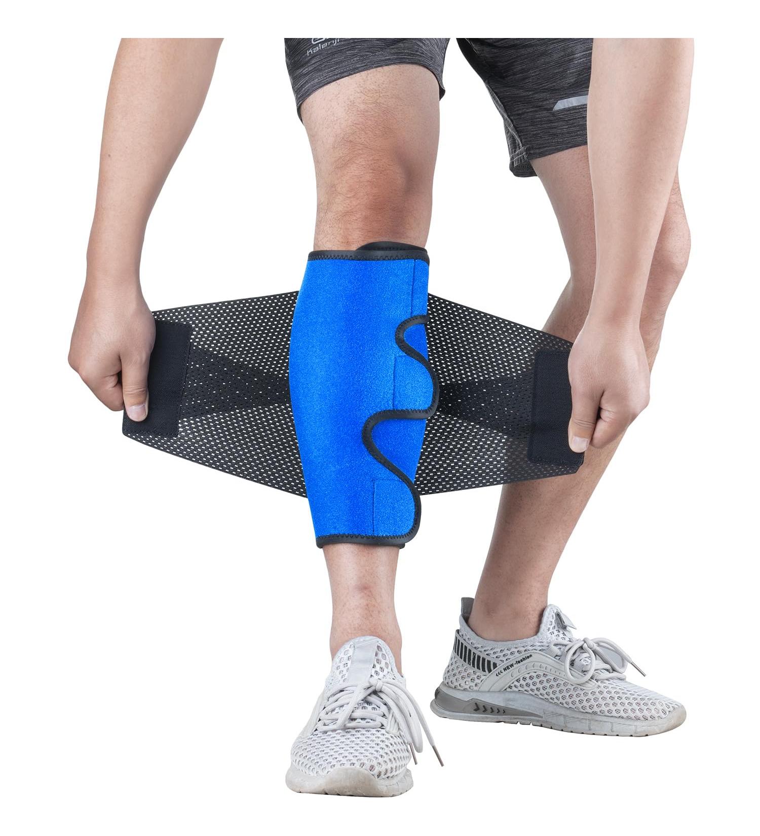 Wade Bandage Adjustable Shin Rails for Men & Women | Calf Support Compression for Varicose Veins & Muscle Pain Relief | S/M Size - 2 PCs - Buy Online on GoSupps.com