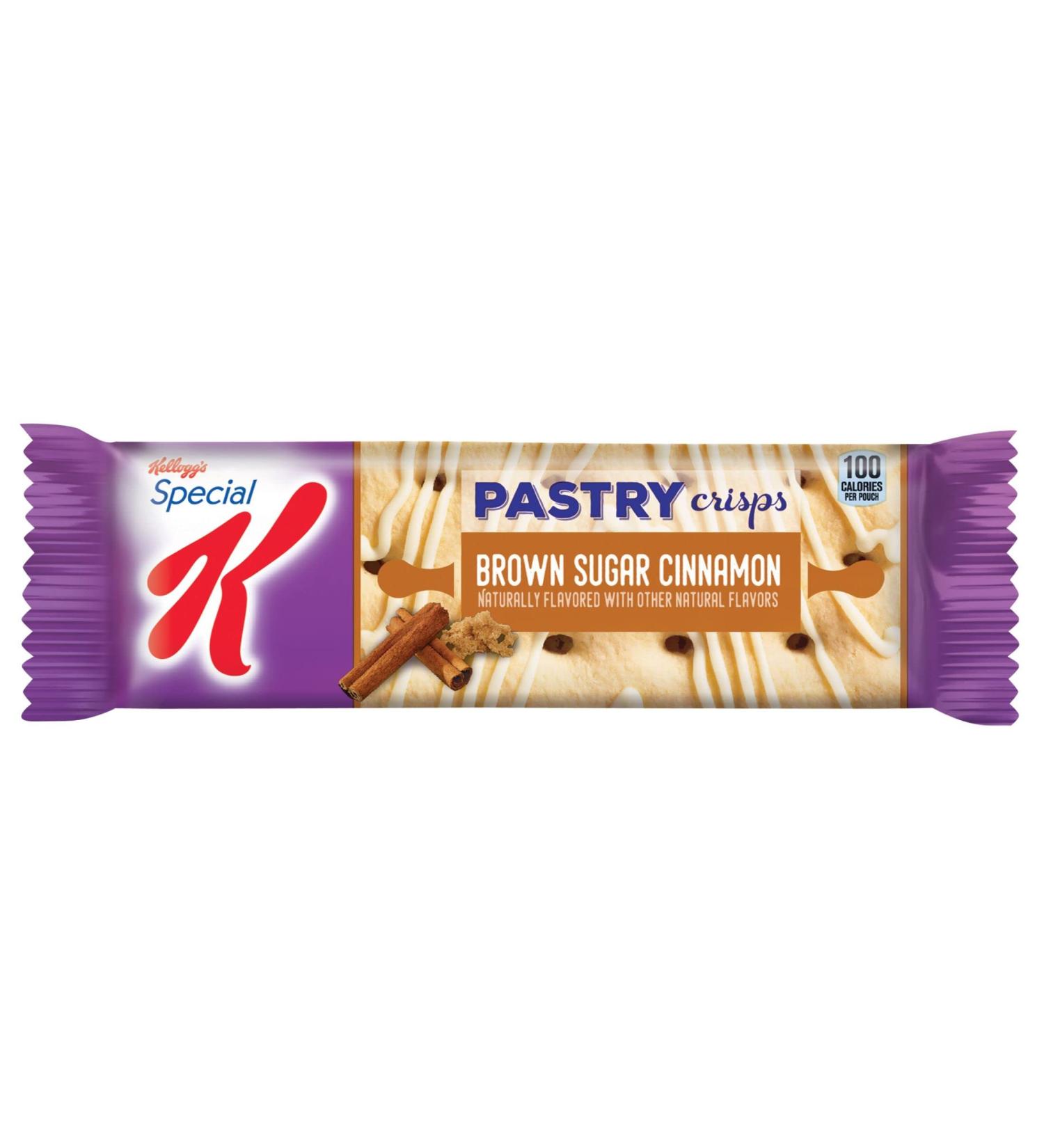 Kellogg's Special K Pastry Crisps 100 Calorie Snacks Brown Sugar Cinnamon - 96 Crisps (8 Boxes) - Buy Online on GoSupps.com