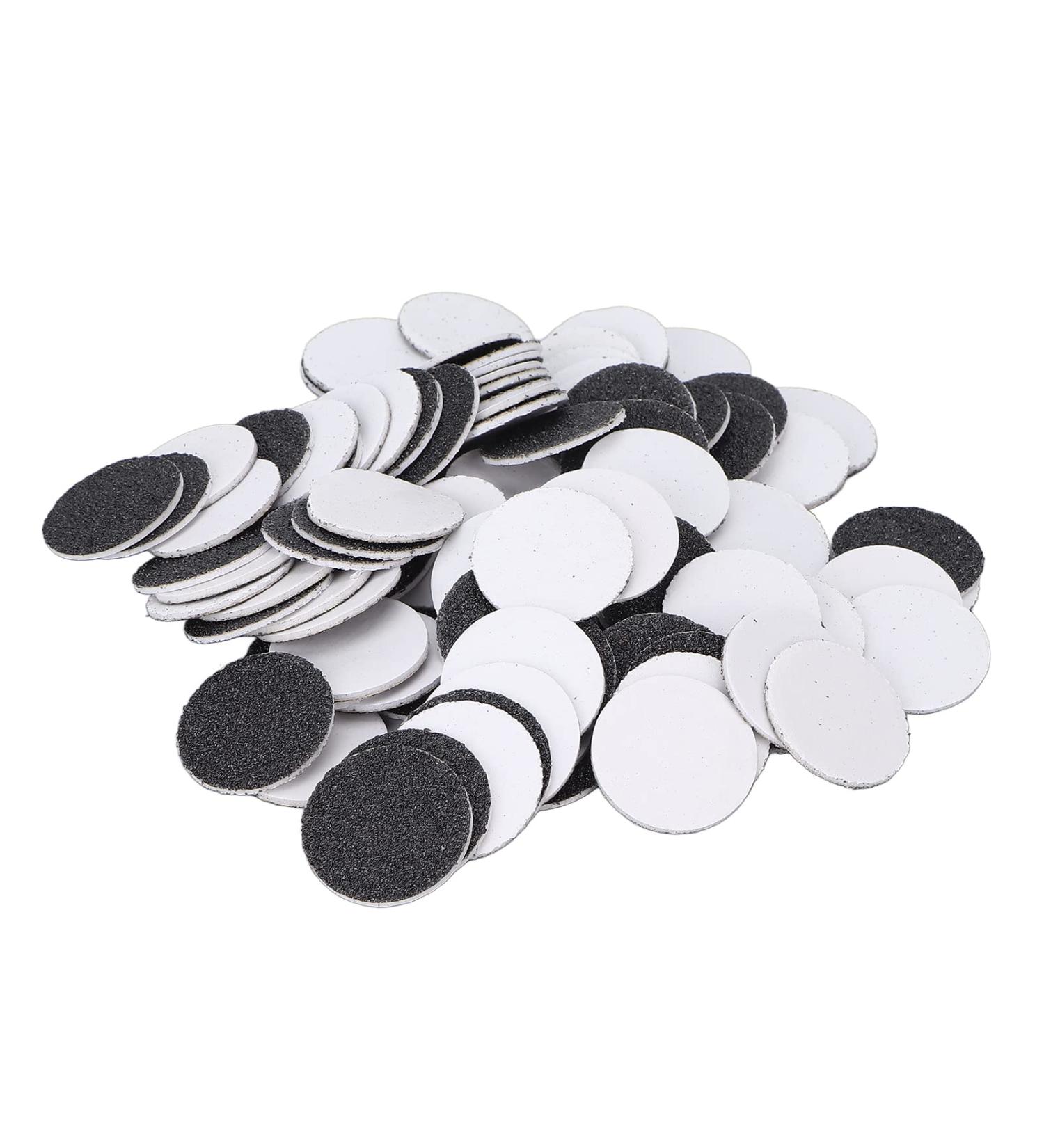 100 Pack Grinding Slices Pad for Feet & Nail Glue Removal - Easy Replacement Sandpaper (120# Medium Crisper) | International Shipping Available - Buy Online on GoSupps.com