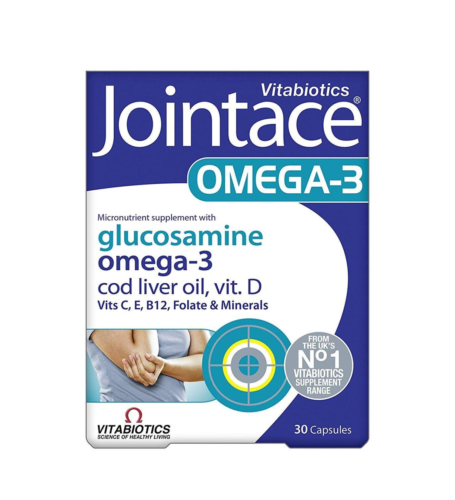 Vitabiotics Jointace -Omega 3 Oil & Glucosamine 30Caps (2 Pack)