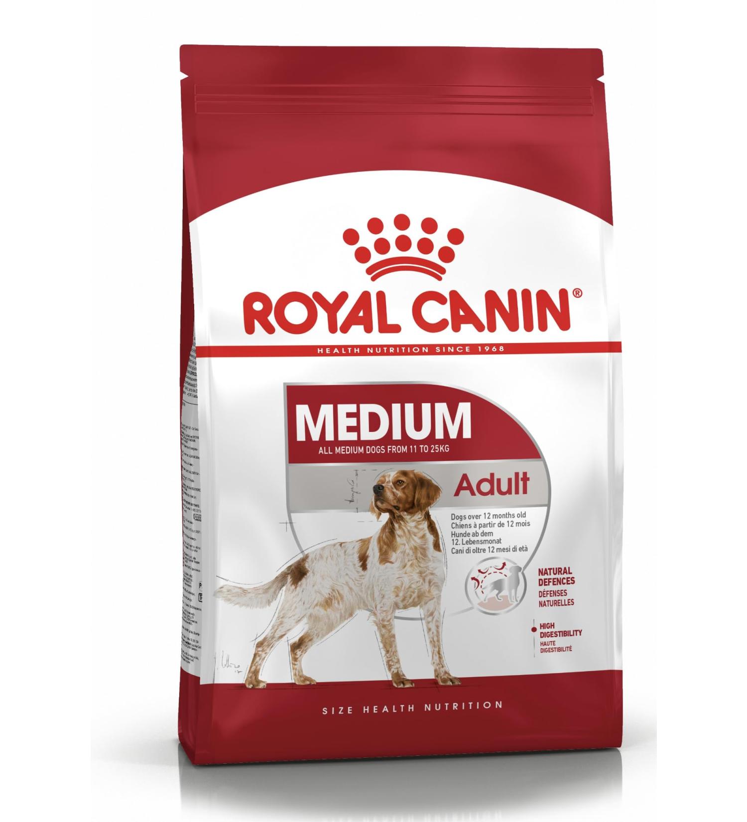 ROYAL CANIN 4kg Medium Adult Dry Dog Food - Buy Online on GoSupps.com