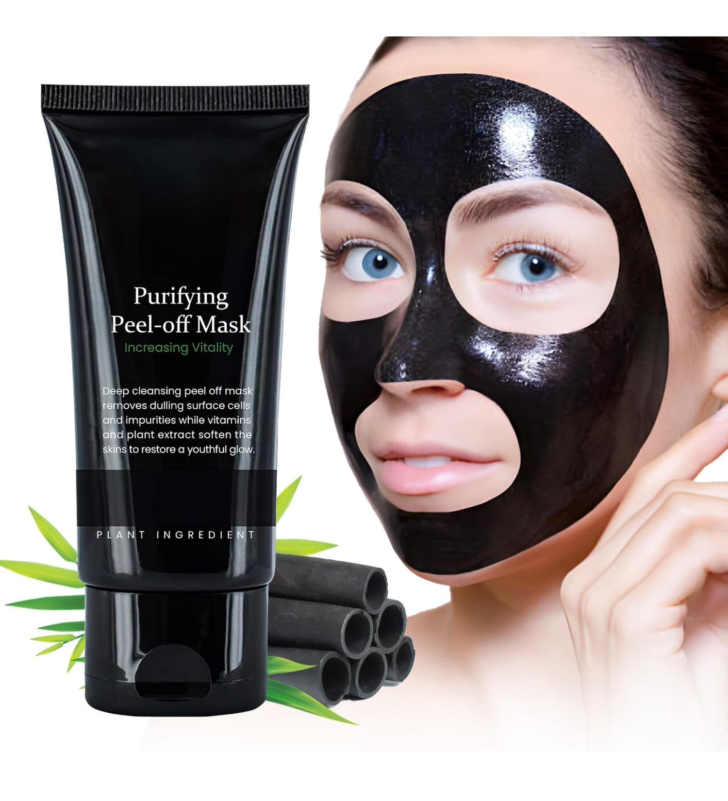 Black Head Remover | Peel Off Charcoal Mask for Deep Cleansing Pores | Acne Treatment for Men & Women - Buy Online on GoSupps.com
