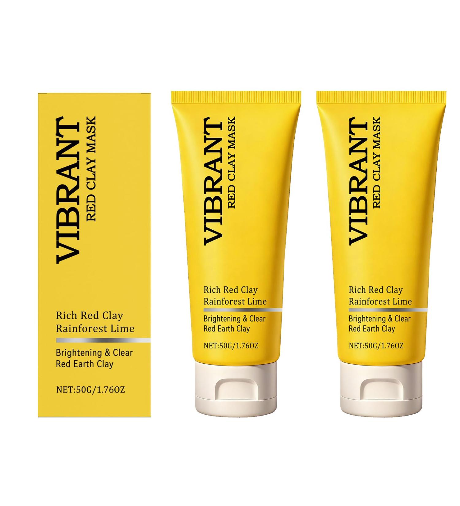 Peel-off facial mask with natural red clay clay film cleanser and moisturizing cream with deep cleansing for oily dry and sensitive skin moisturizing (2) - Buy Online on GoSupps.com