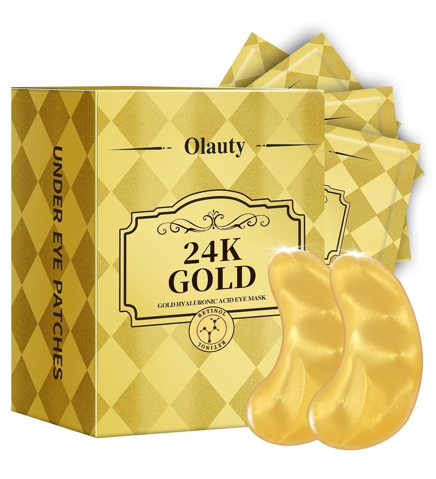 30 Pairs 24K Gold Eye Masks - Brighten Dark Circles & Reduce Puffiness | Under Eye Patches for All - Buy Online on GoSupps.com