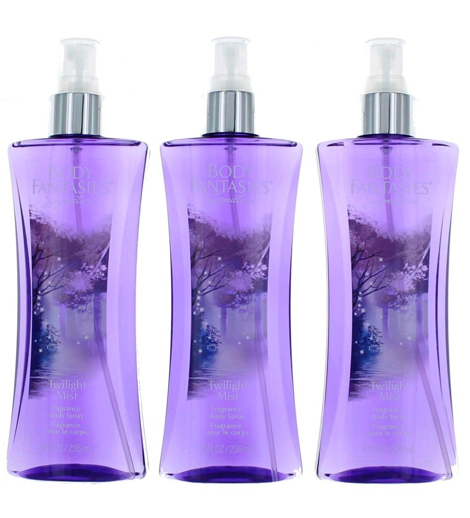 Twilight Mist by Body Fantasies 3 Pack 8oz Fragrance Body Spray Women