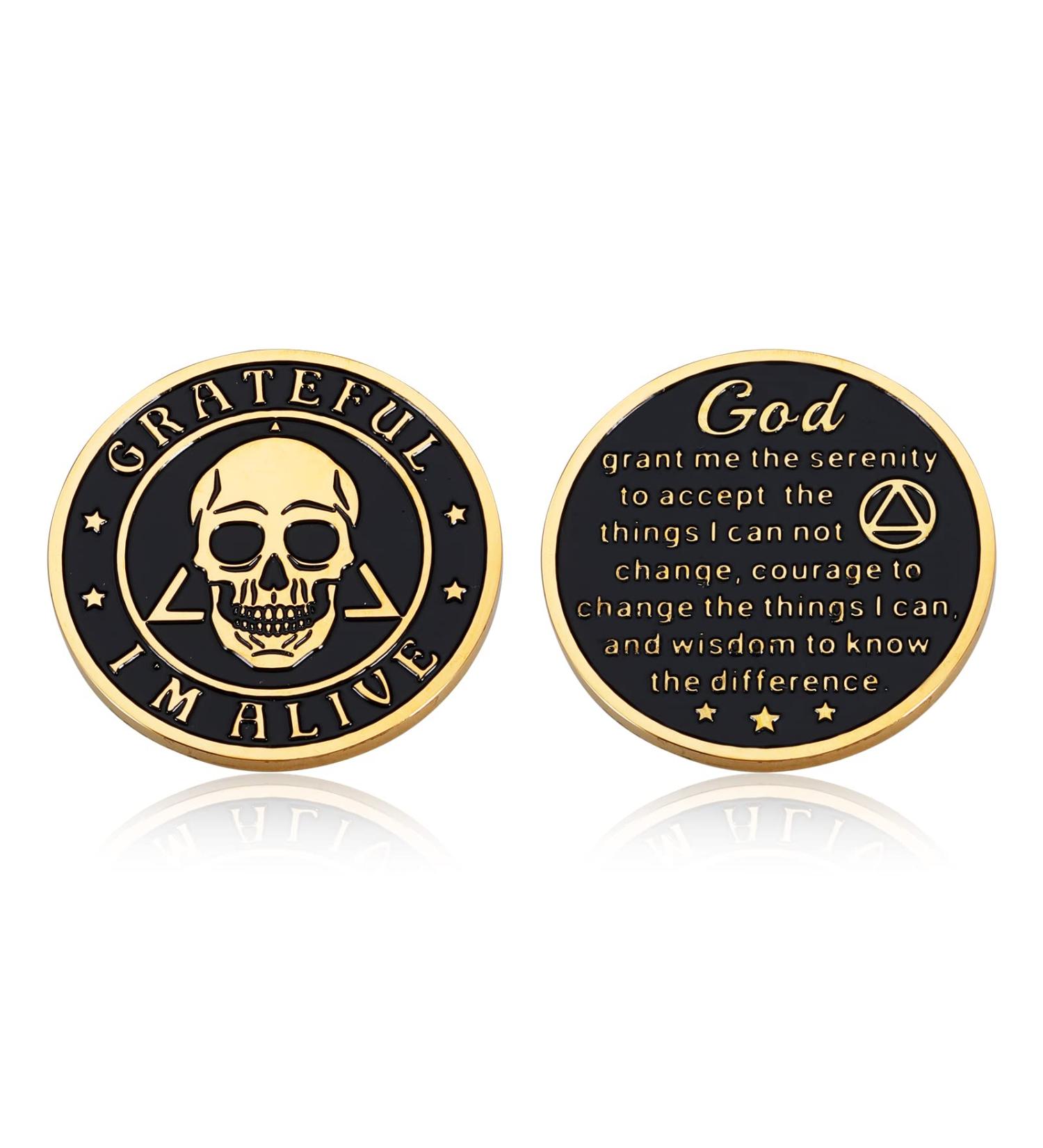 Sobriety Gifts - Recovery Affirmation Tokens for Men & Women | AA Coin for Alcoholics | Supportive Gift for Friends & Family - Buy Online on GoSupps.com