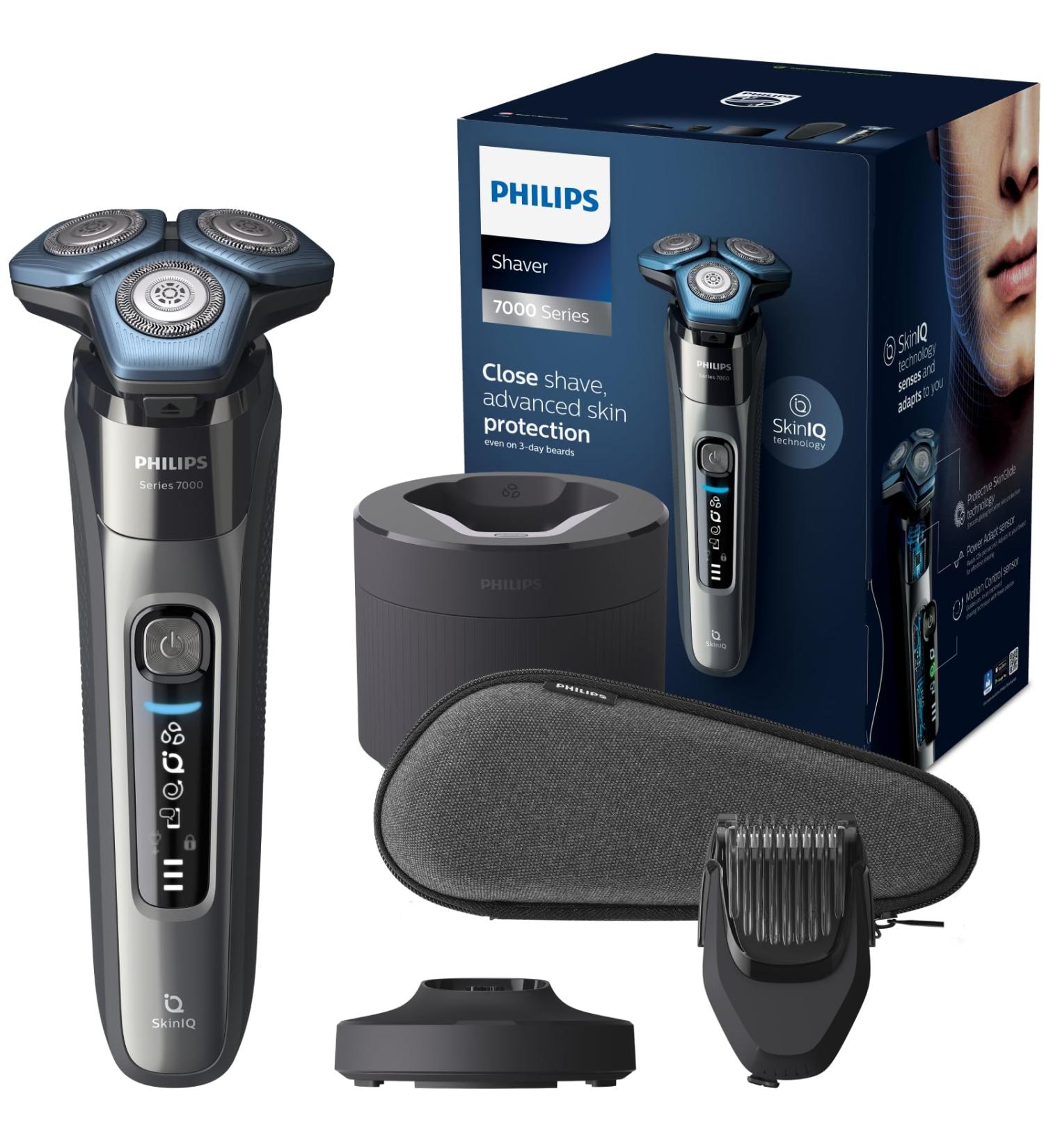 Philips Series 7000 S7788/59 Electric Shaver for Men - Dry & Wet Shaving - Chrome - Buy Online on GoSupps.com