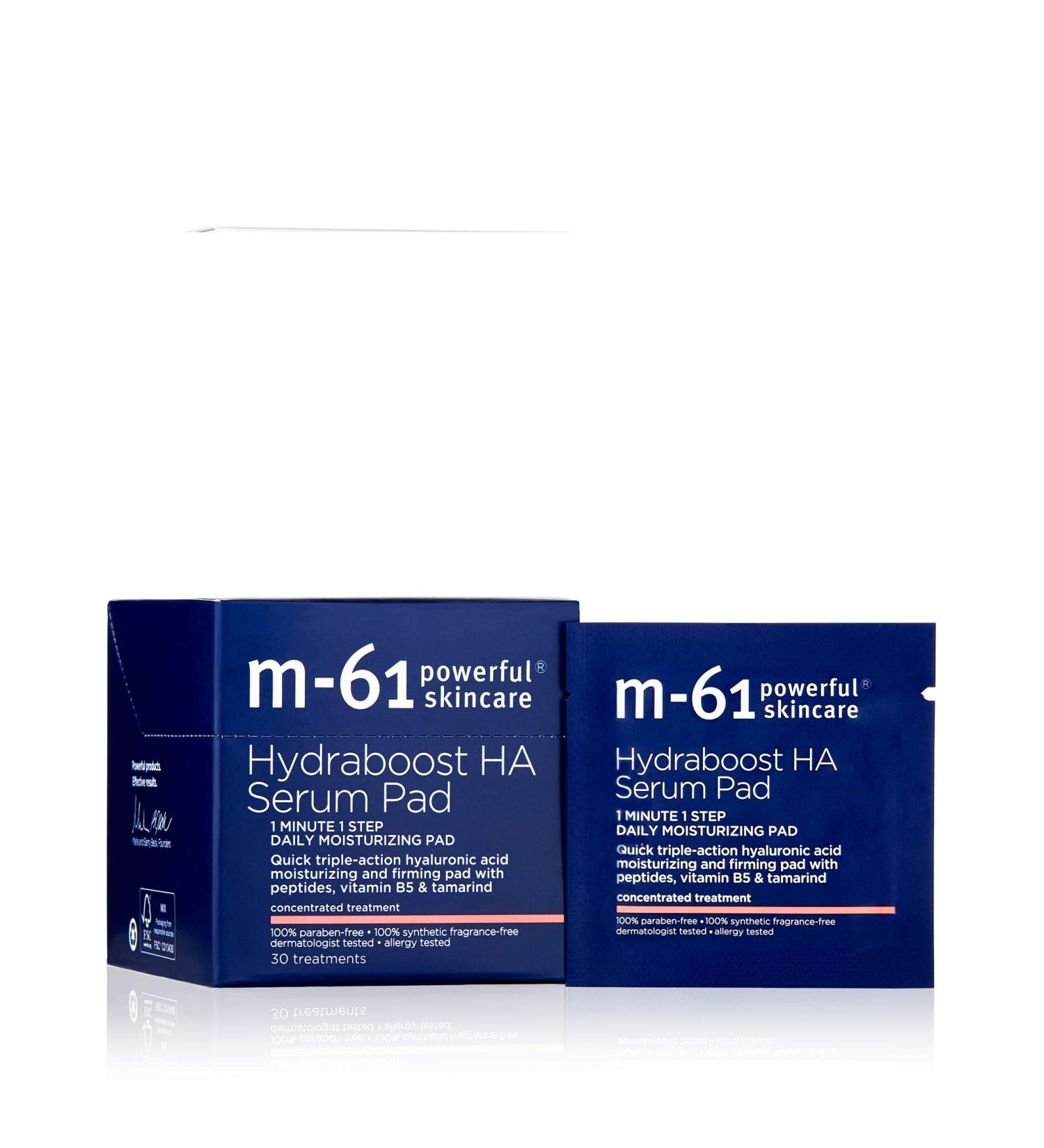 M-61 Hydraboost HA Serum Pad - 30 Treatments | Hyaluronic Acid, Vitamin B5 & E | 48 Hour Moisturizing and Firming | 30 Count - Buy Online on GoSupps.com