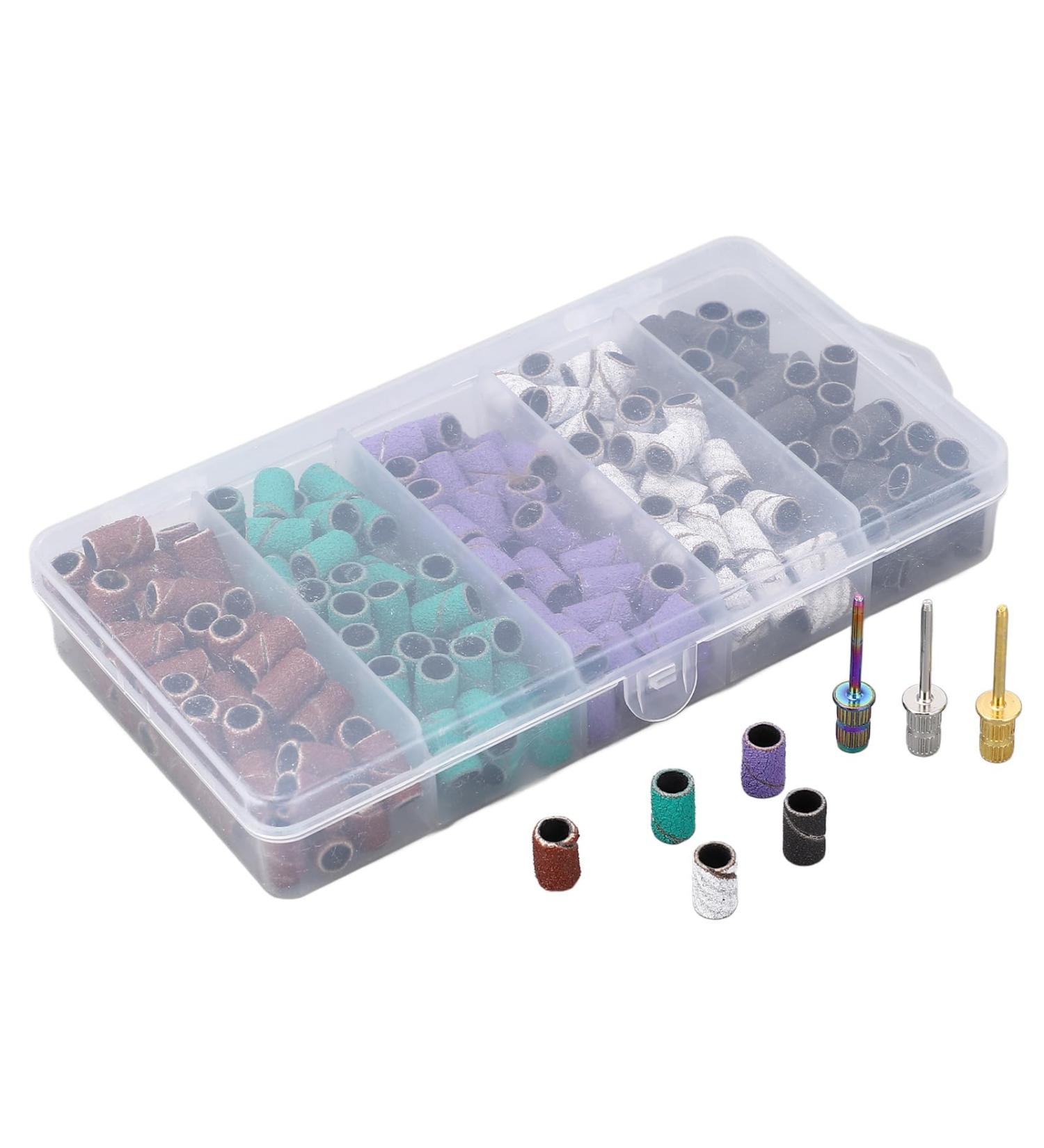 Manicure Accessory Exfoliation Sanding Bands Set Efficient Dead Skin Removal Tool for Nail Drill with Different Coarseness Accessories Durable Sandstone Material for Home Foot - Buy Online on GoSupps.com