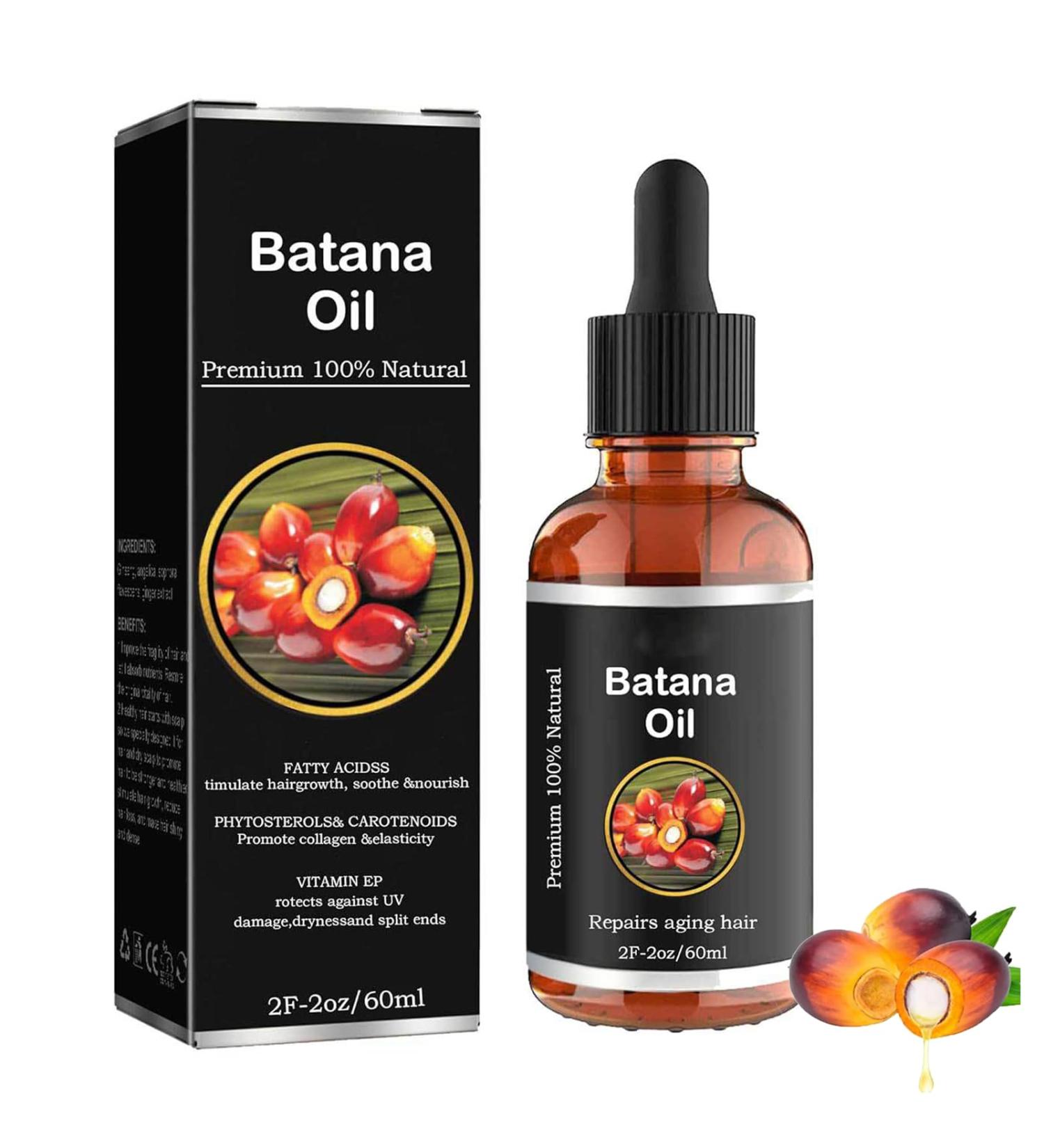 Batana Oil for Hair Growth - Batana Oil - 100% Natural - Promotes Hair Wellness for Men & Women Enhances Hair & Skin Radiance Leaves Your Hair Smoother Oil - for All Hair Types - Buy Online on GoSupps.com
