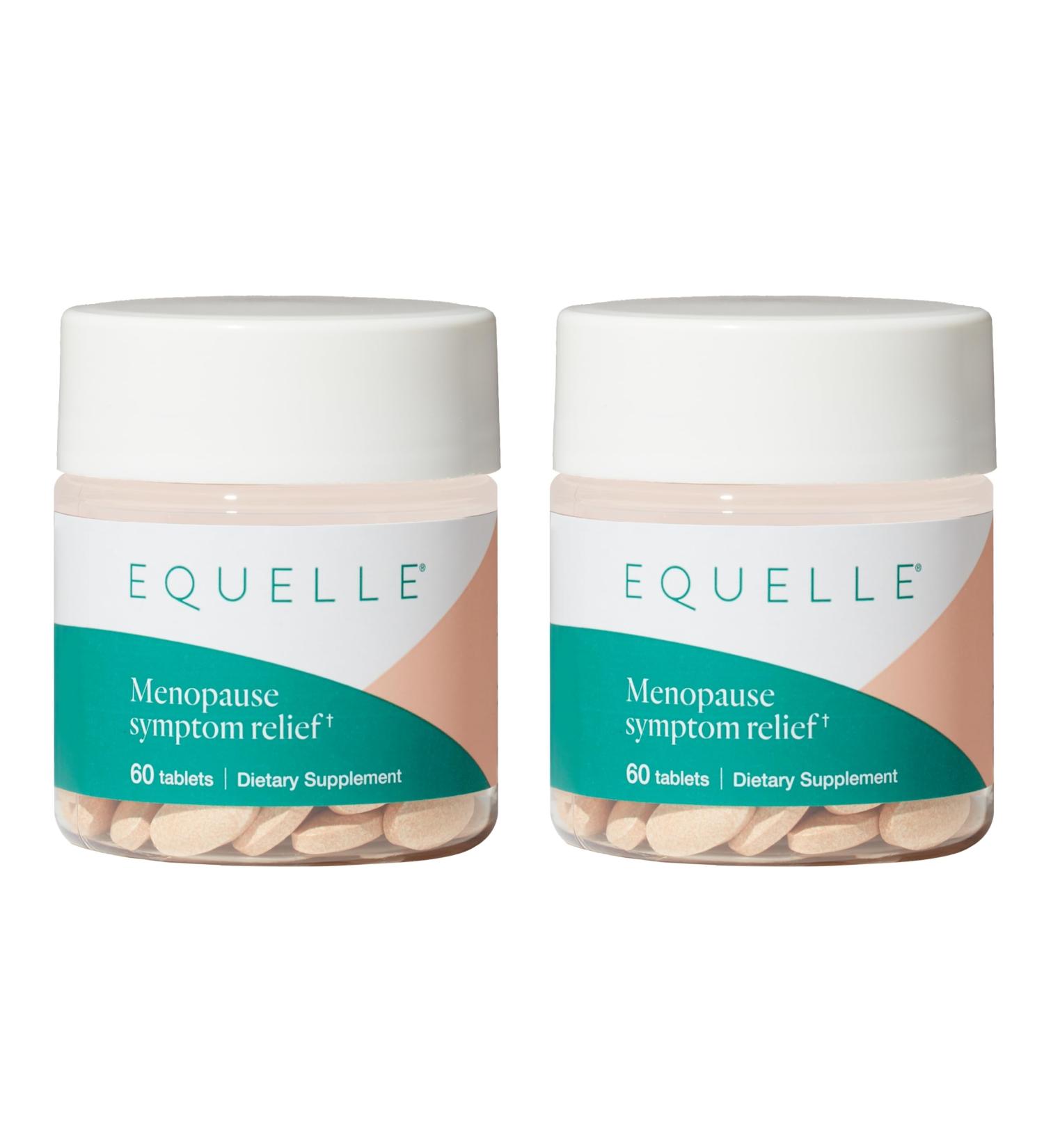 EQUELLE Menopause Relief Supplement - Plant-Based S-Equol Non-Hormonal Reduces Hot Flashes & Muscle Aches 120 Tablets - International Shipping Available - Buy Online on GoSupps.com