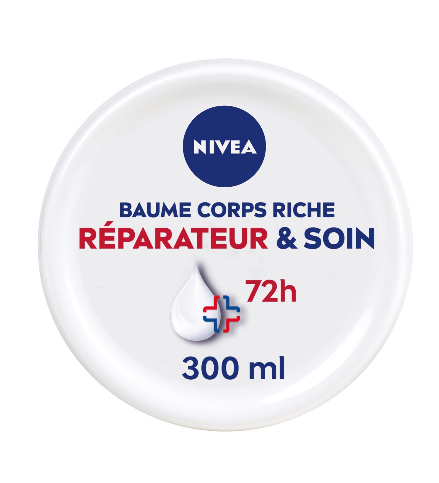 NIVEA Repairing & Care Balm 72h Extra Dry & Tired Skin (1 x 300 ml) Body Balm with NIVEA & Dexpanthenol Care Concentrate Hydrating Body Care 72H - Buy Online on GoSupps.com