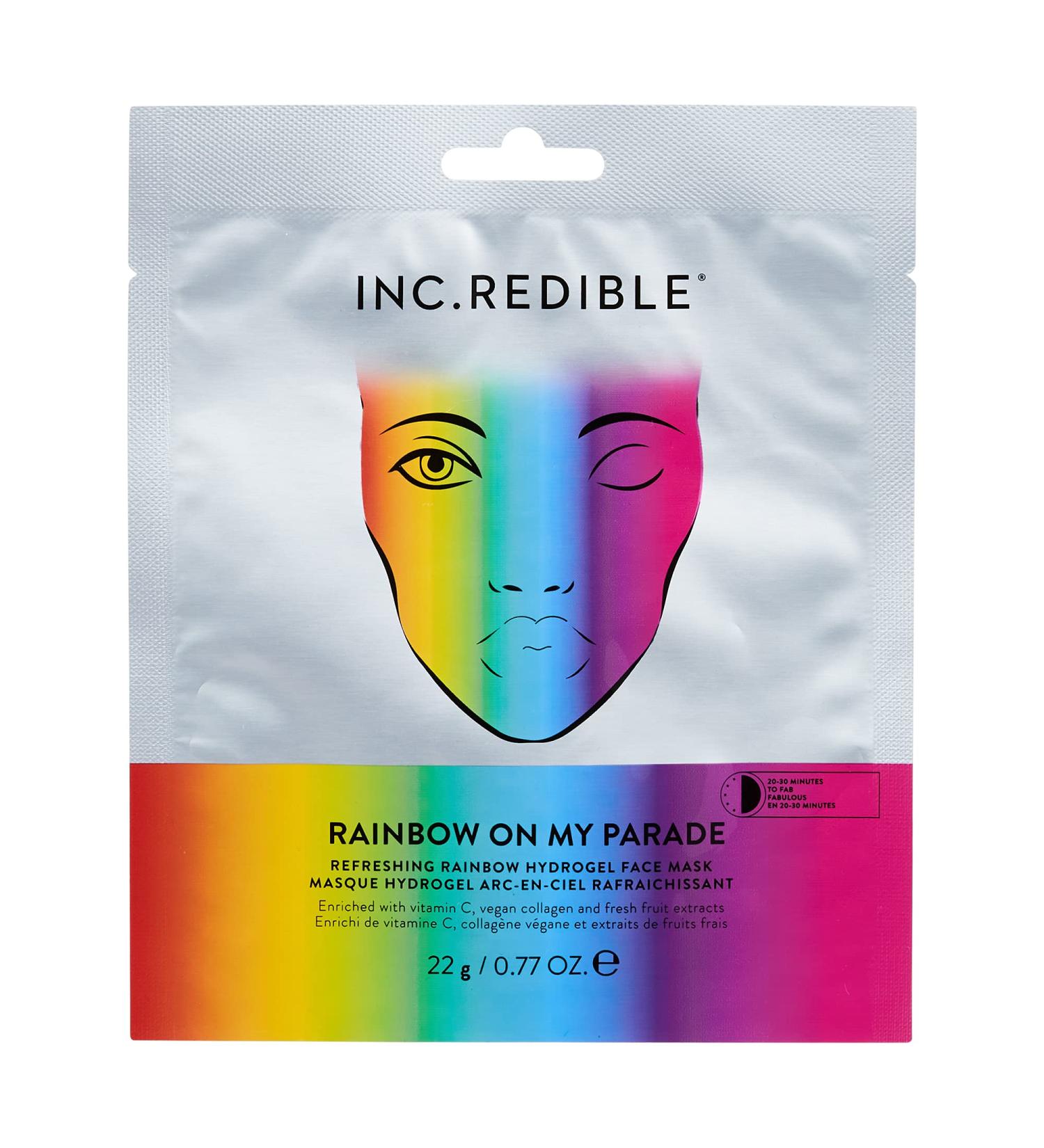 Buy INC.redible Rainbow On My Parade Sheet Mask | Hydrating & Fun | Free International Shipping - Buy Online on GoSupps.com
