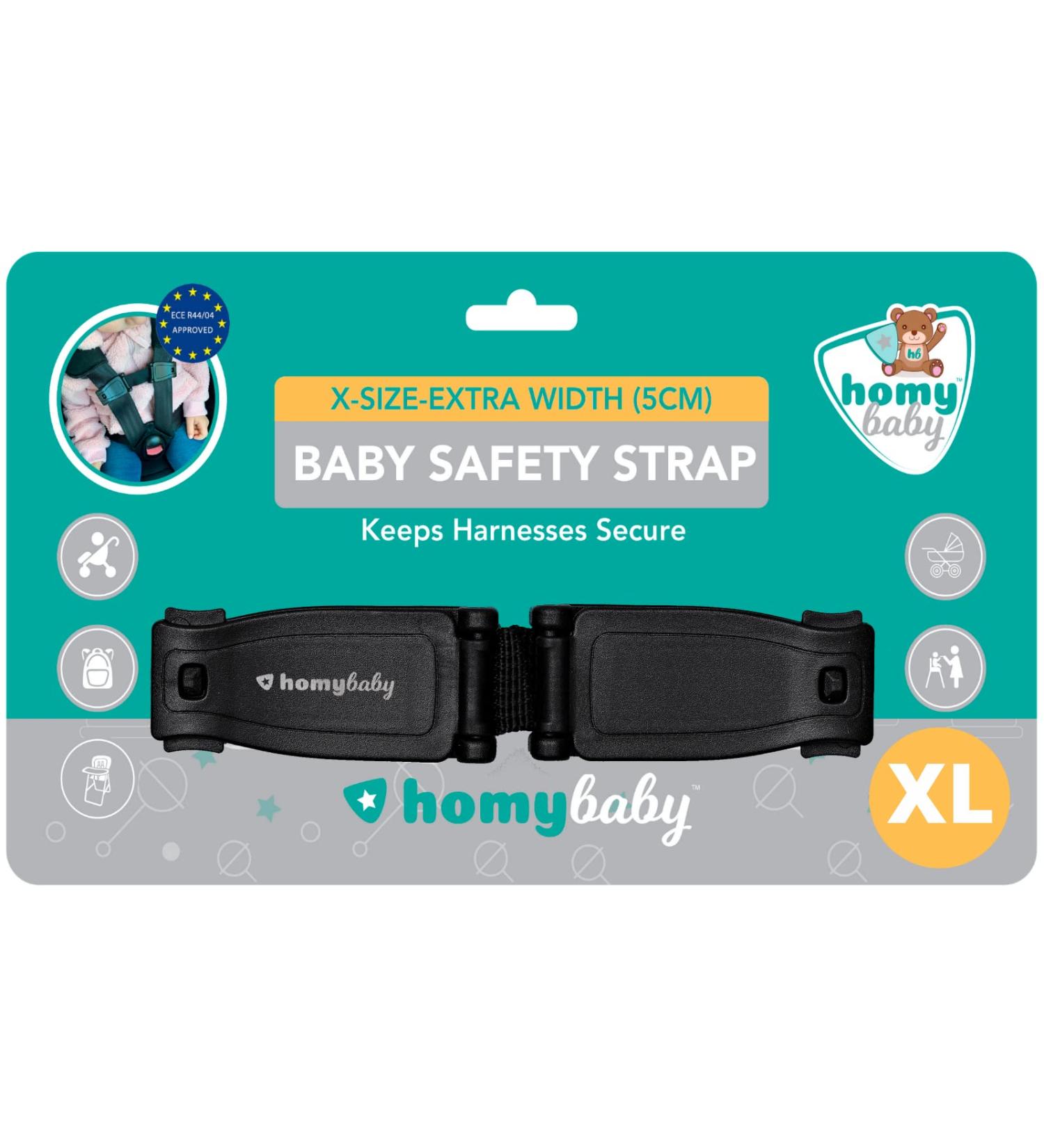 HOMYBABY XL Car Seat Safety Clip | Anti Escape Harness Chest Clip for Kids | Seat Belt Clip for Secure Travel - Buy Online on GoSupps.com
