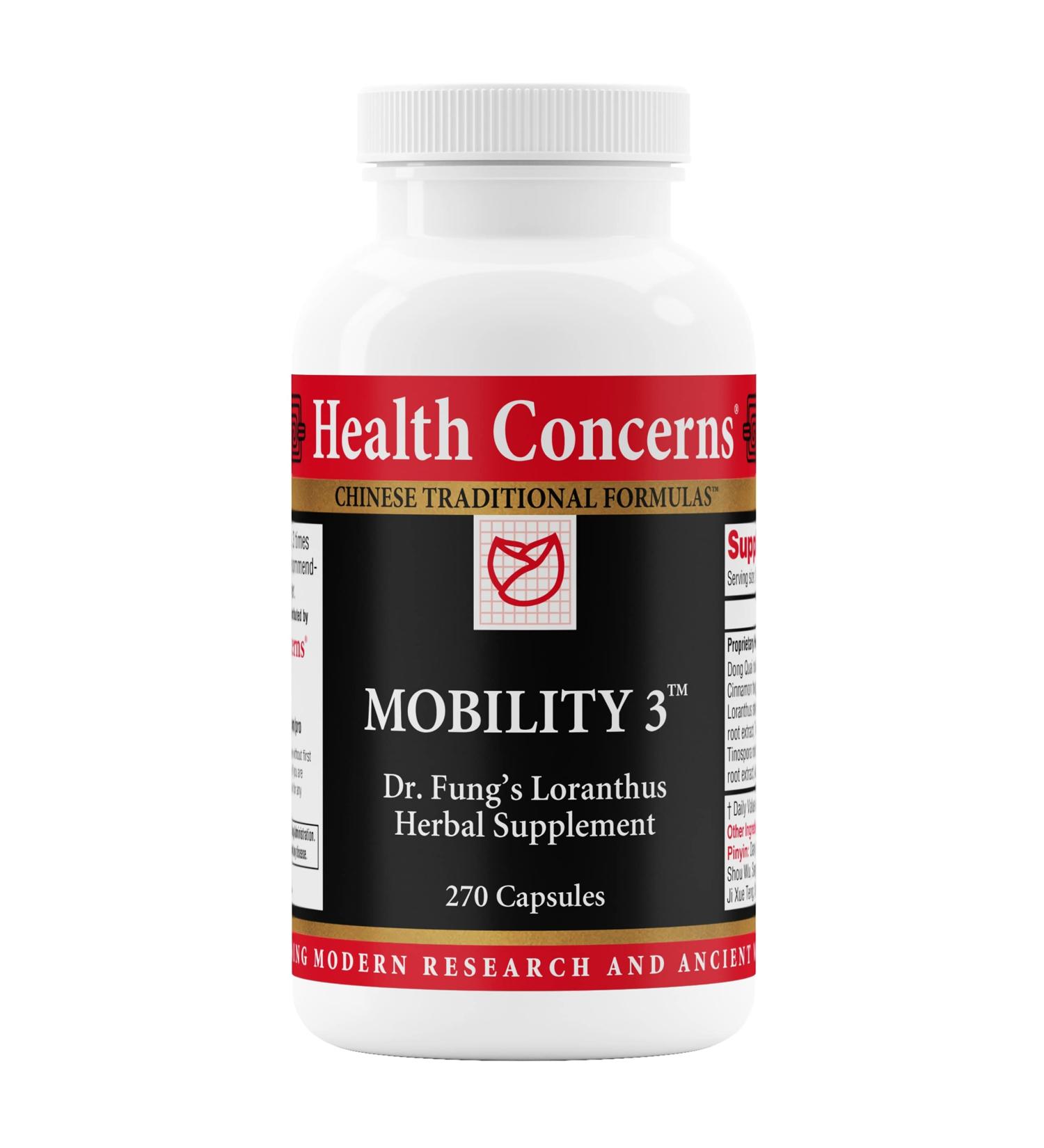 Health Concerns Mobility 3 - Joint Discomfort Relief & Muscle Support Supplement - 270 Capsules - Buy Online on GoSupps.com