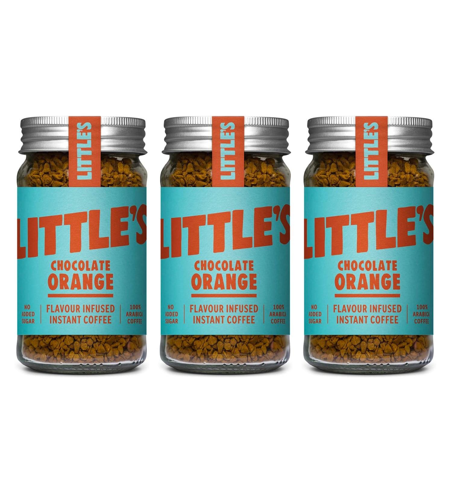 Little's Chocolate Orange Flavored Instant Coffee 50g - Pack of 3