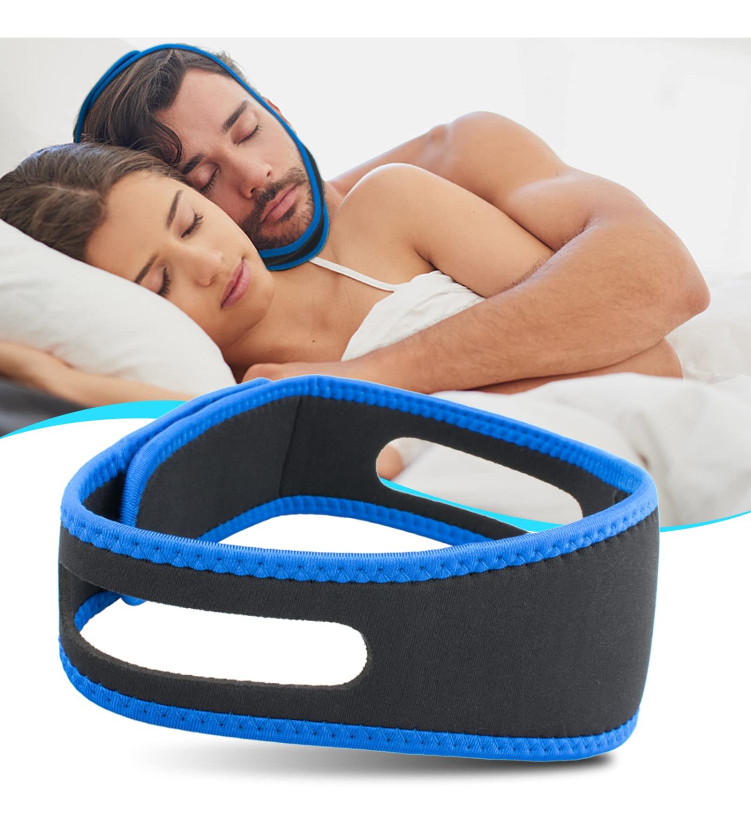 Adjustable Anti Snoring Chin Strap | Effective Stop Snoring Aids for Men and Women | Breathable & Comfortable | Snoring Reduction for Better Sleep - Buy Online on GoSupps.com