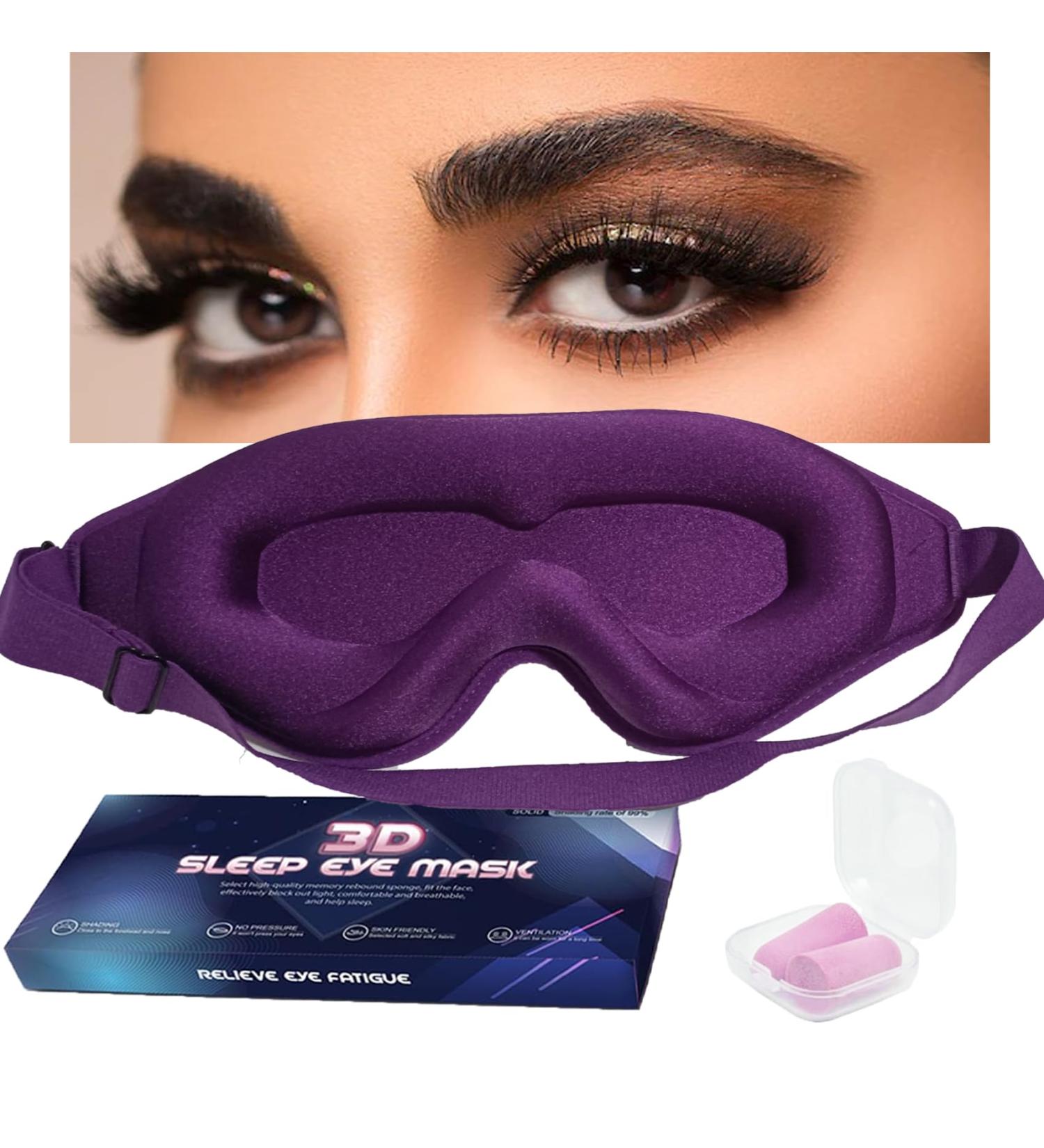 Premium Eye Mask for Lash Extensions - Travel & Sleep Eye Covers for Women | Perfect for Yoga & Naps - Buy Online on GoSupps.com