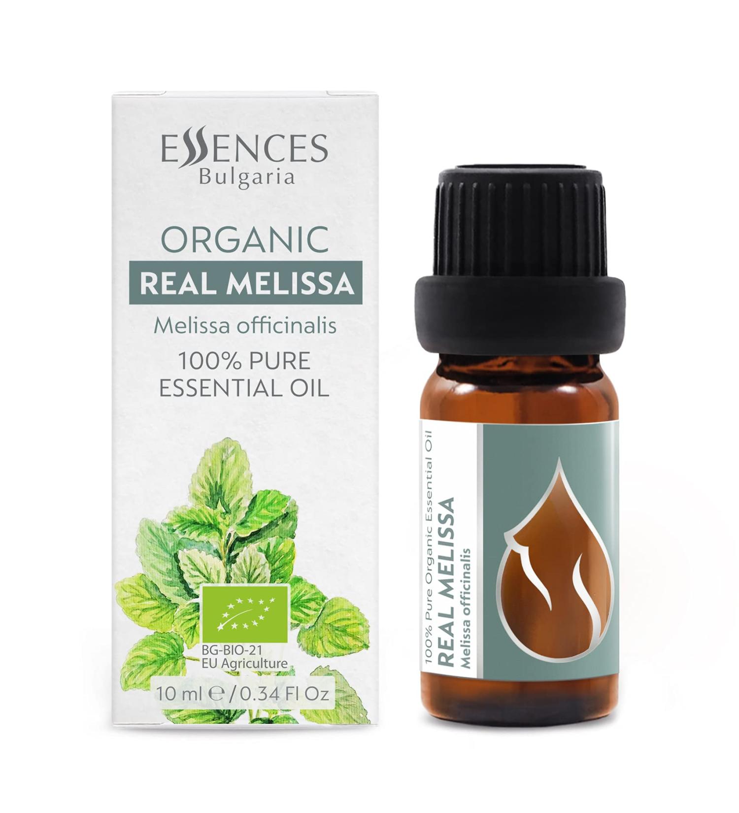 Buy Bio Lemon Melissa Essential Oil 10ml - 100% Natural Vegan Undiluted | Essences Bulgaria | Top Quality Bio-Certified Family Business - Buy Online on GoSupps.com