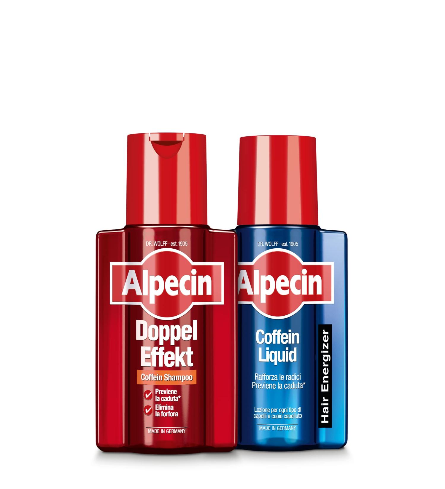 Alpecin Alpecin Caffeine Double Effect Shampoo 200 ml + Alpecin Caffeine Liquid 200 ml - - Buy Online on GoSupps.com
