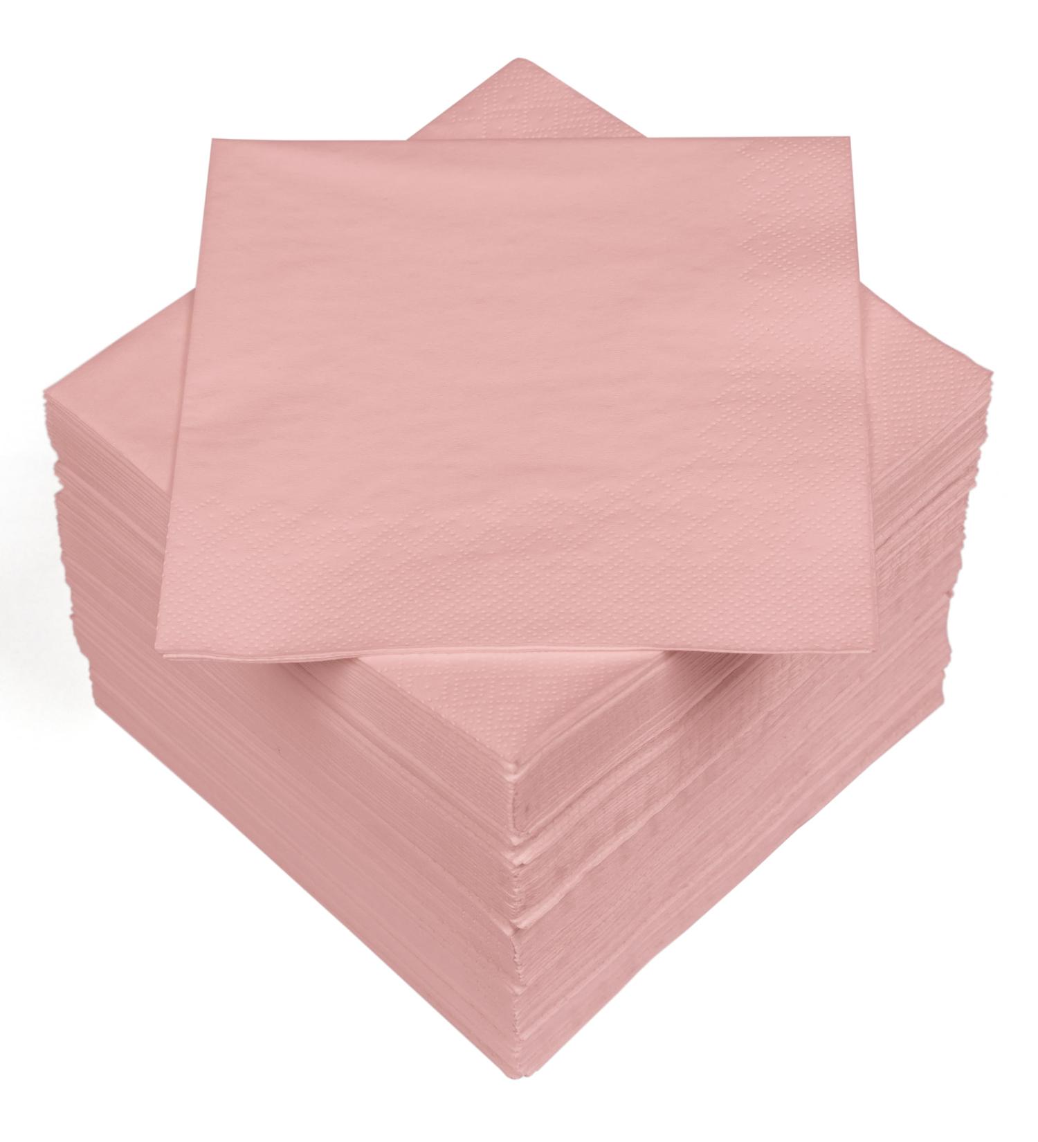 HEKU 100 Pink 3-Layer Napkins | 33x33cm | Absorbent & Stylish | 5-Pack for Events & Gastronomy | International Shipping - Buy Online on GoSupps.com