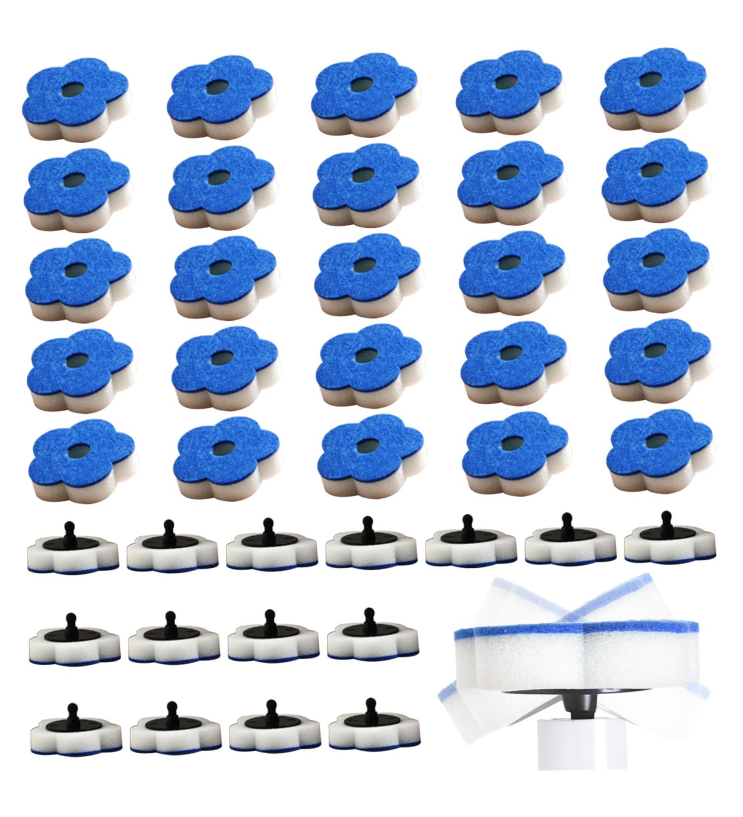 Disposable Toilet Brush 40Pcs Toilet Wand Refills Disposable Toilet Brush Refills Toilet Scrubber Refill Toilet Brush Replacement Refills with Cleaning Solution - Buy Online on GoSupps.com