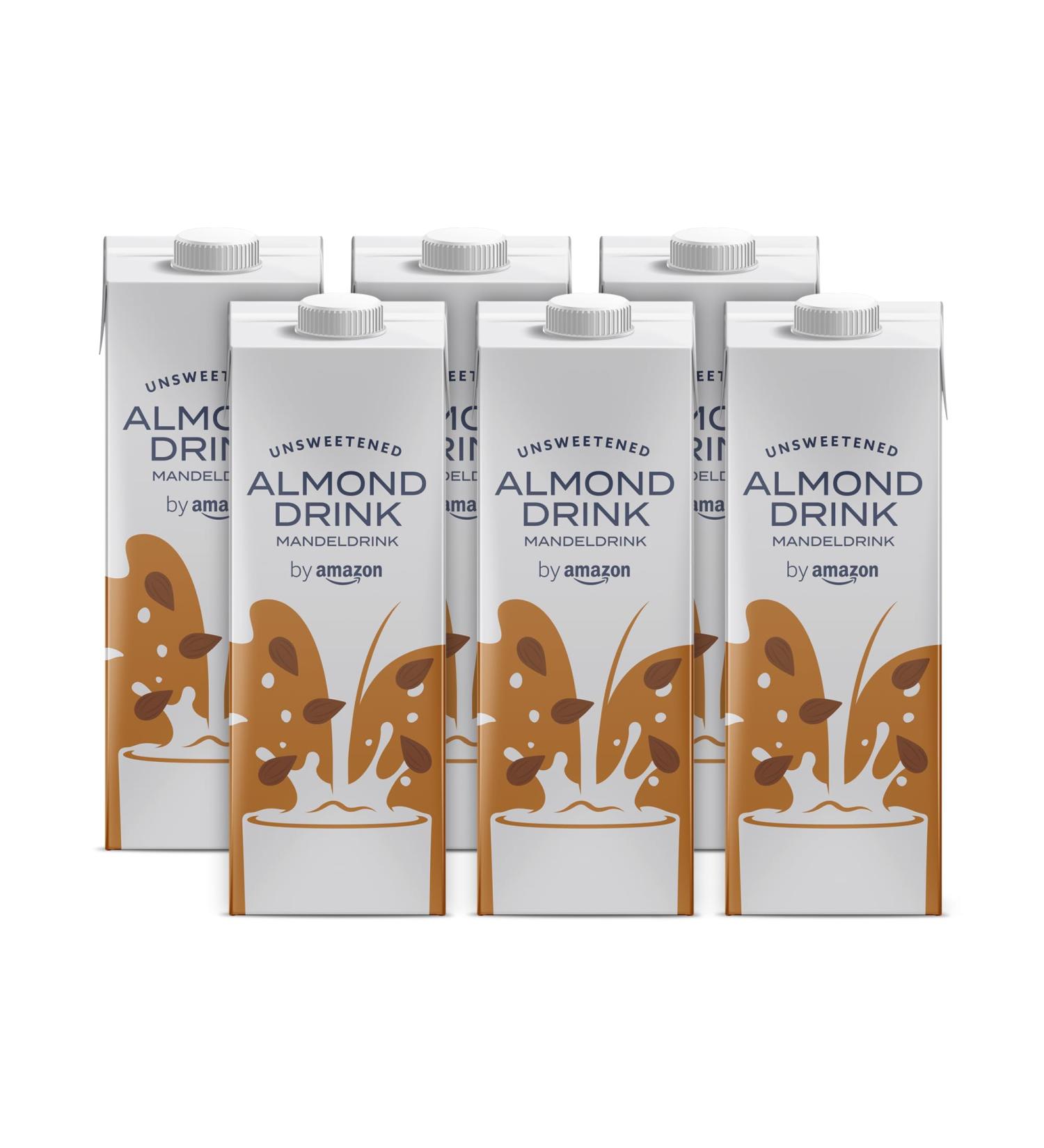 by Amazon No Added Sugars Almond Drink 6 x 1L - Buy Online on GoSupps.com