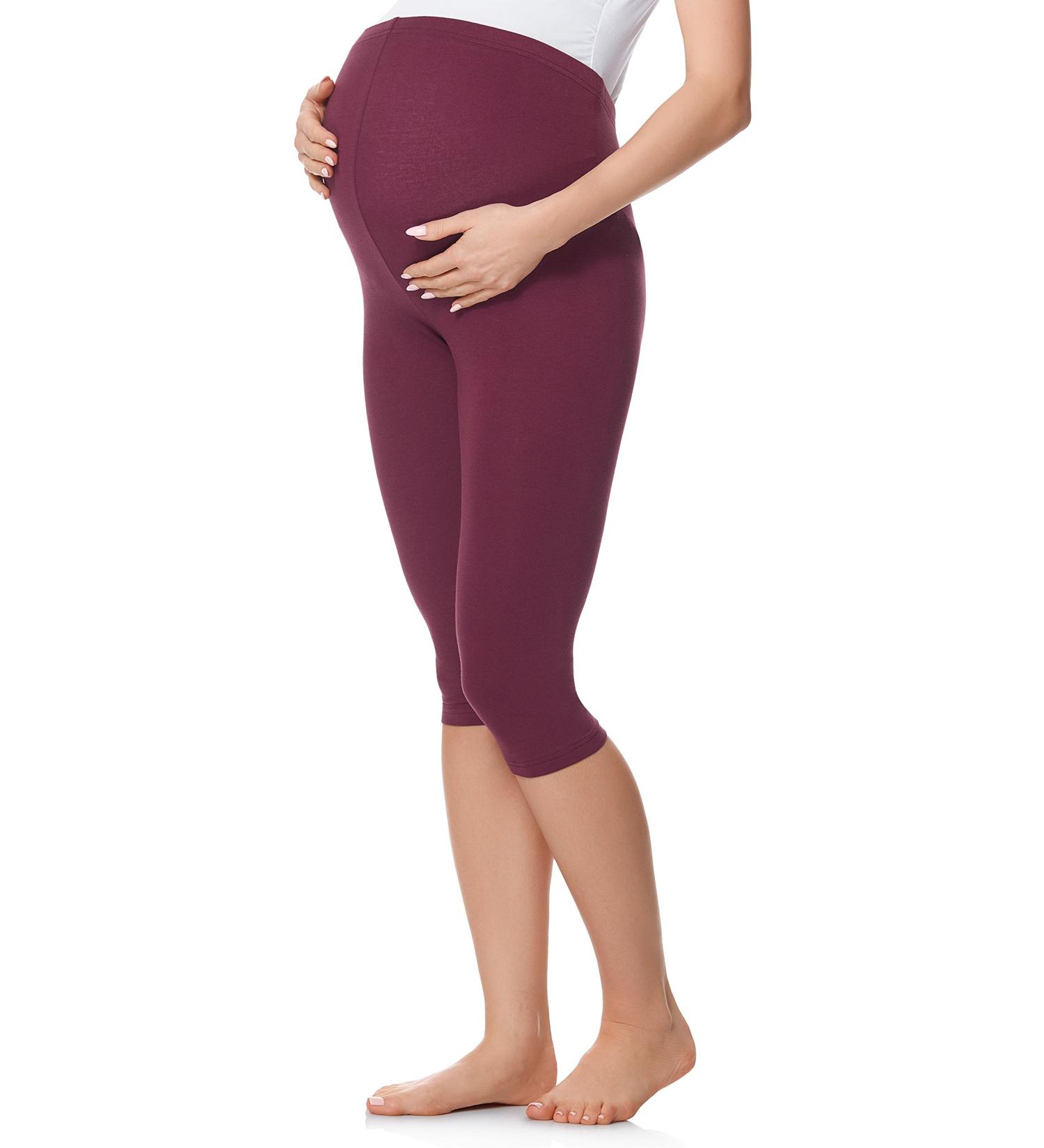 Be Mammy Women's Maternity Leggings Tights | BE20-229 | XXL | Wine Red - Buy Online on GoSupps.com
