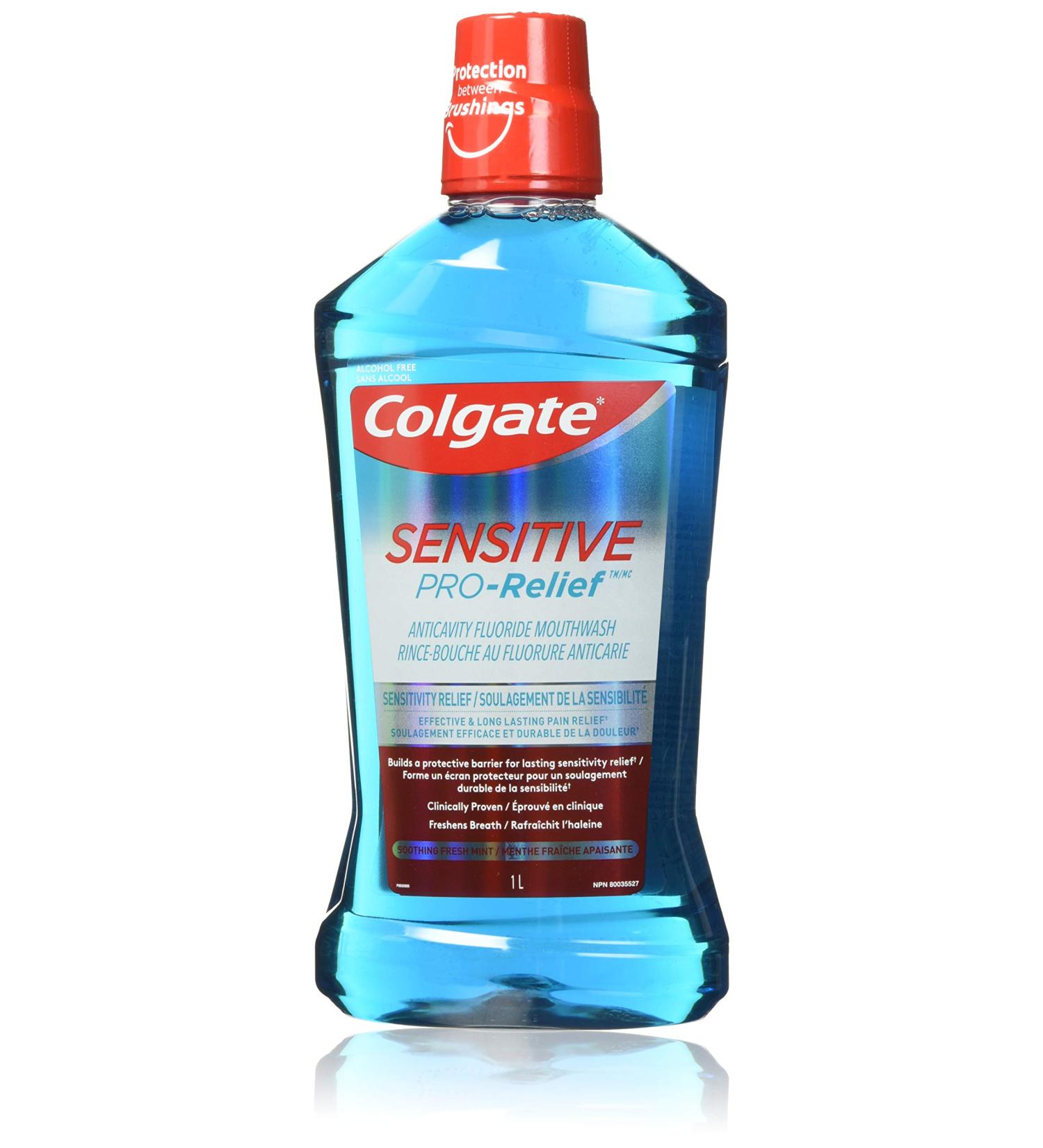 Colgate Sensitive Pro Relief Soothing Fresh Mint Alcohol Free Mouthwash 1 L 1 l (Pack of 1) - Buy Online on GoSupps.com