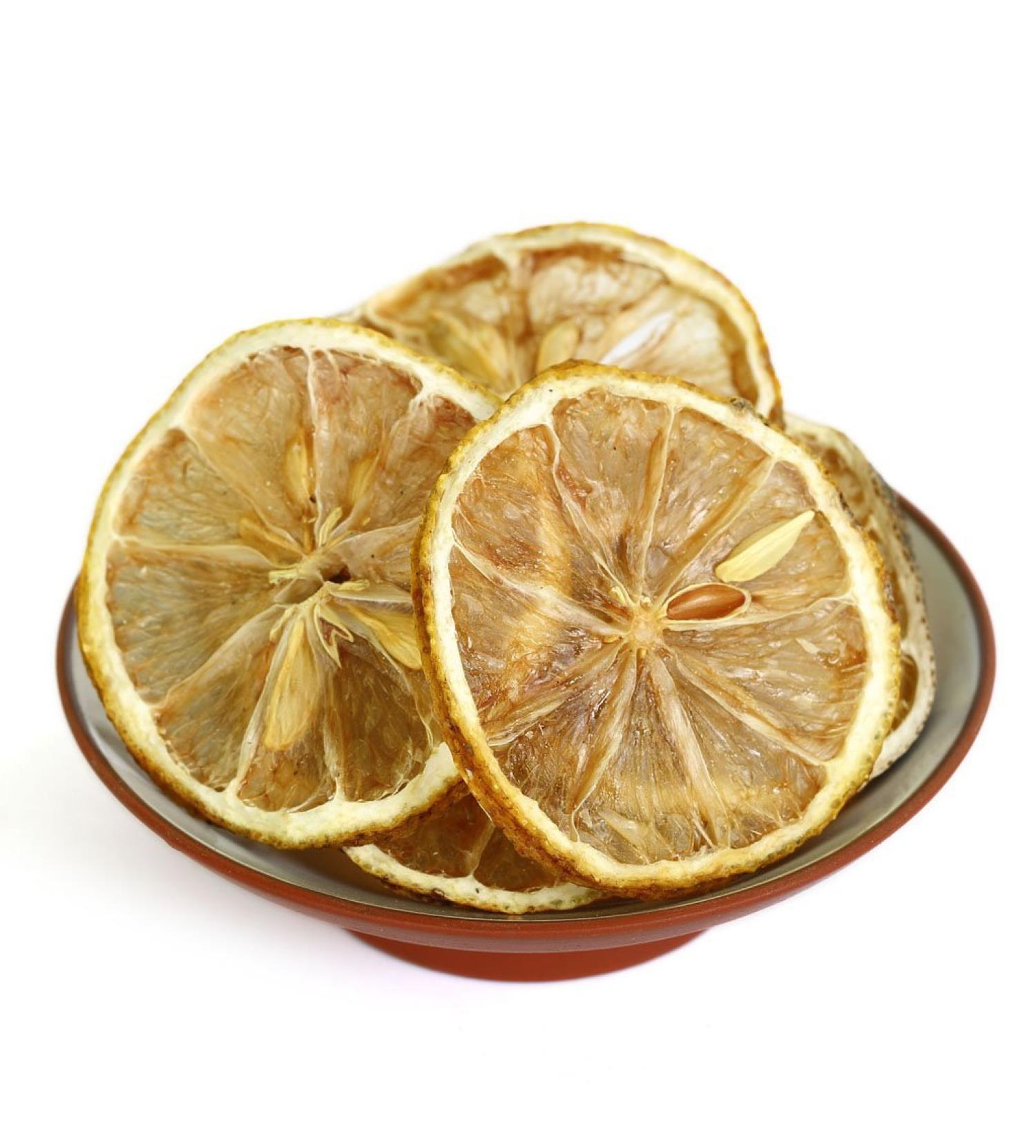 GOARTEA 50g / 1.76oz Dried Lemon Slices Citrus Natural Dried Fruit Wheels Chinese Herbal Tea Sugar Free - Buy Online on GoSupps.com