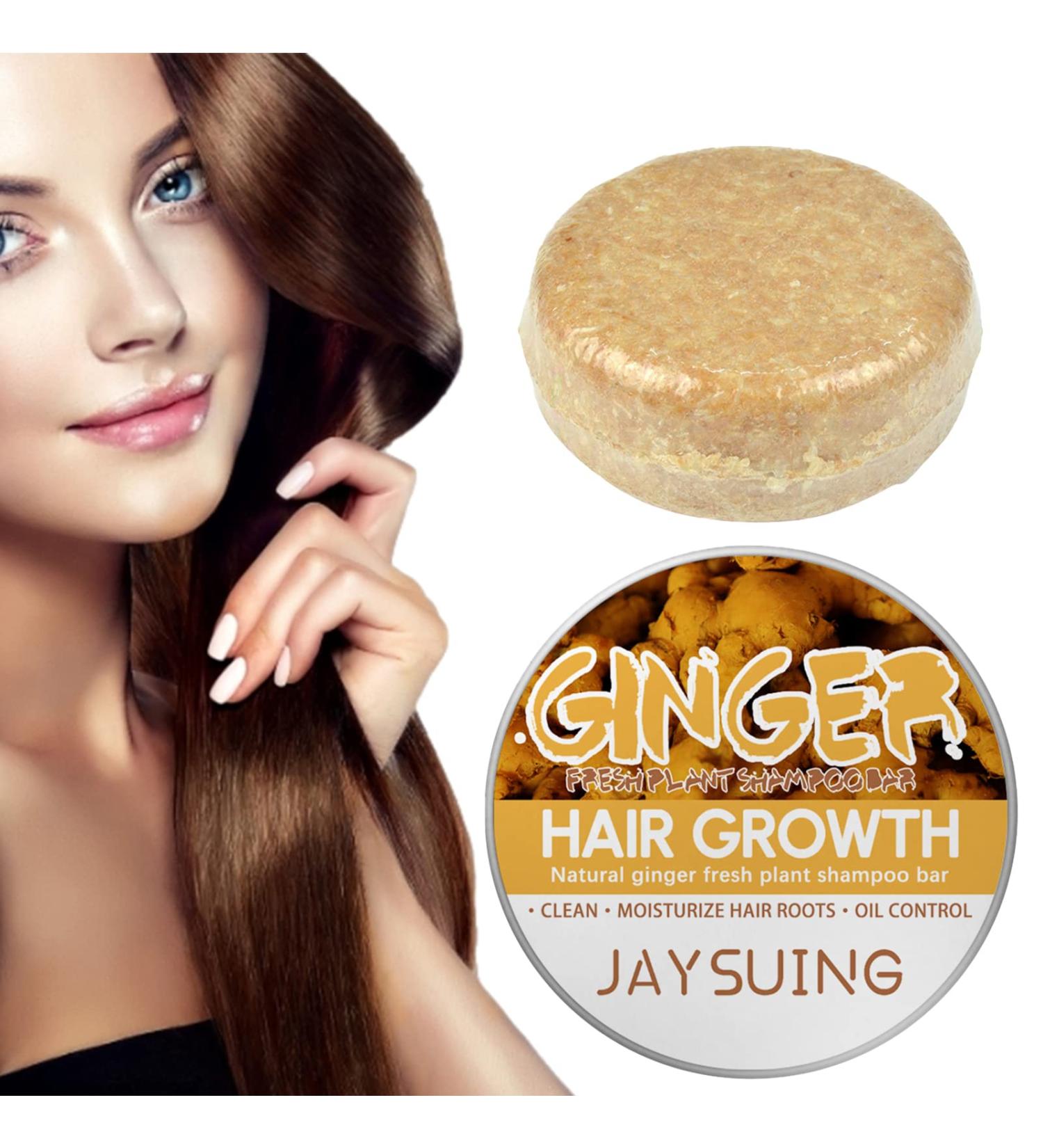4 Pack Hair Growth Shampoo Ginger Conditioner Hair Regrowth Anti Hair Loss Shampoo Bar Promotes Thicker Fuller Hair - Buy Online on GoSupps.com