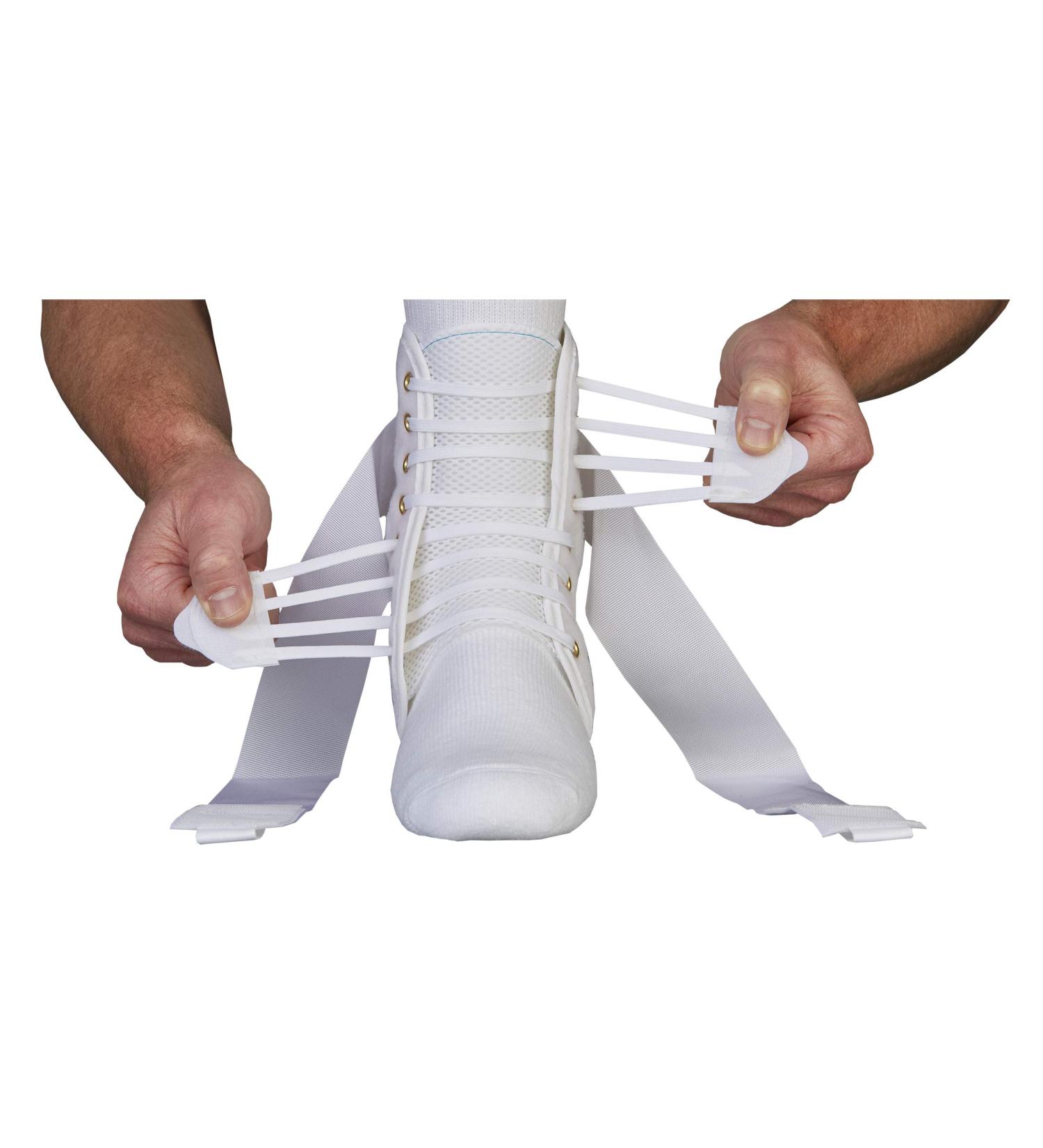 ASO Speed Lacer Ankle Stabilizer - White X-Large | Premium Support International Shipping - Buy Online on GoSupps.com