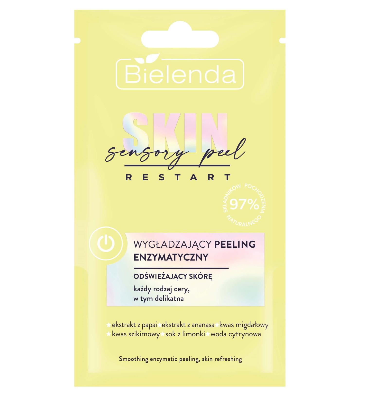 Bielenda Skin Restart Sensory Peel - Smoothing Enzymatic Peeling For All Skin Types 8g