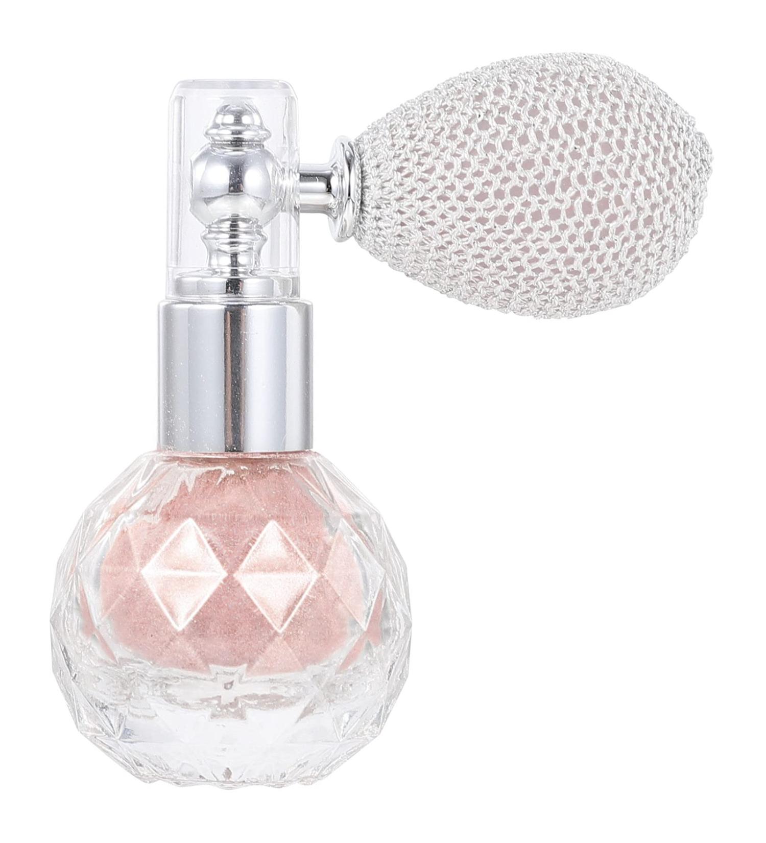 Lurrose Glitter Powder Spray Women Makeup Body Hair Highlighter Sprayer Shimmer Sparkle Powder Makeup Spray for Hair Face Body Nails Cosmetic Pink 7cm*5.5cm*3cm Pink - Buy Online on GoSupps.com