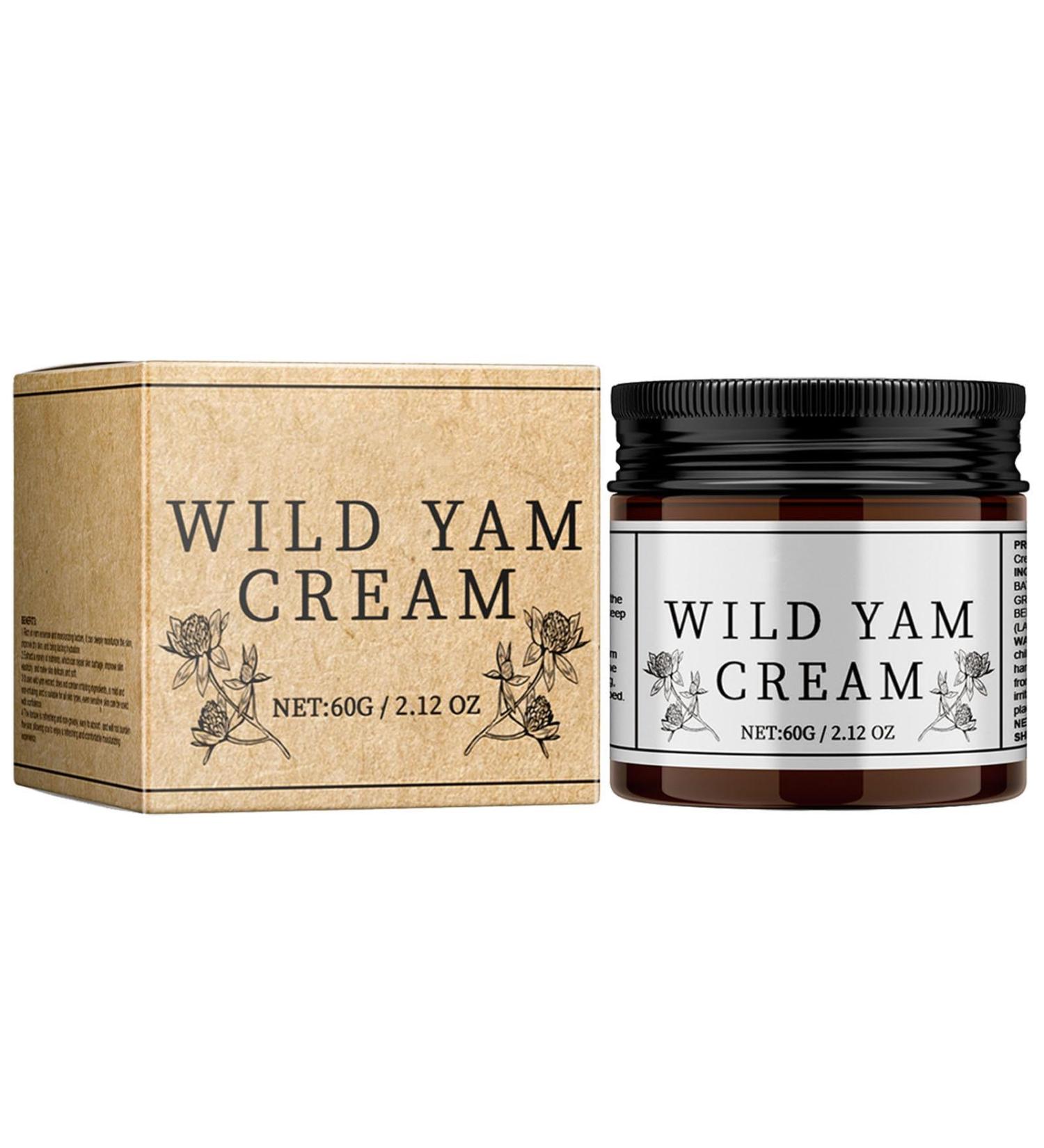 60g Wild Yam Skin Tightening Cream - Wild Yam Daily Face Moisturizer Wild Yam Improve Skin Barrier & Daily Cream Wild Yam And Marigold Cream Advanced Plant-Based Formula Wild Yam Moisturizing Cream - Buy Online on GoSupps.com